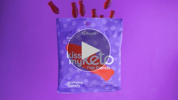 Amazon.com : Kiss My Keto Sugar Free Gummies, Gummy Fish 6-Pack