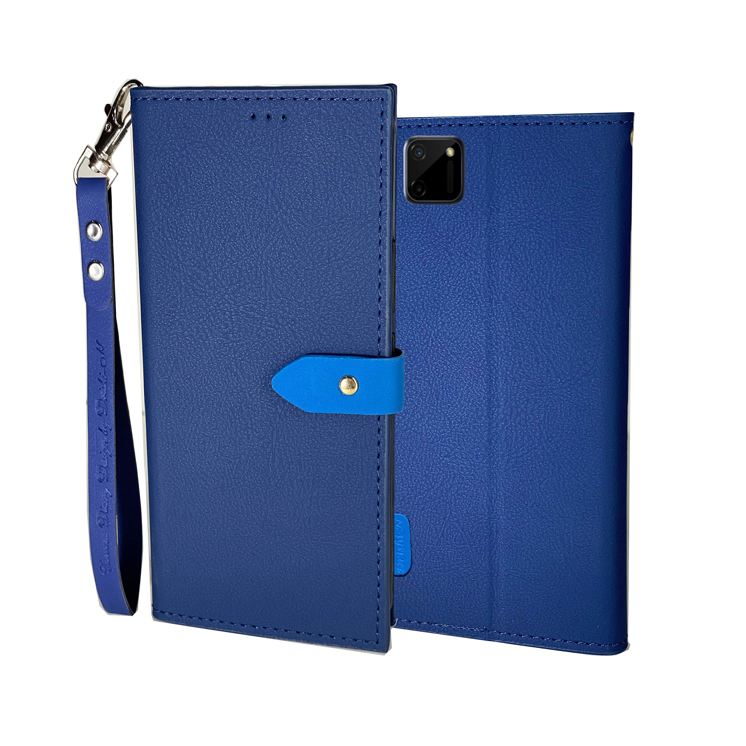 DDPTEK Flip Cover Case for Realme C11 (Sea Blue)