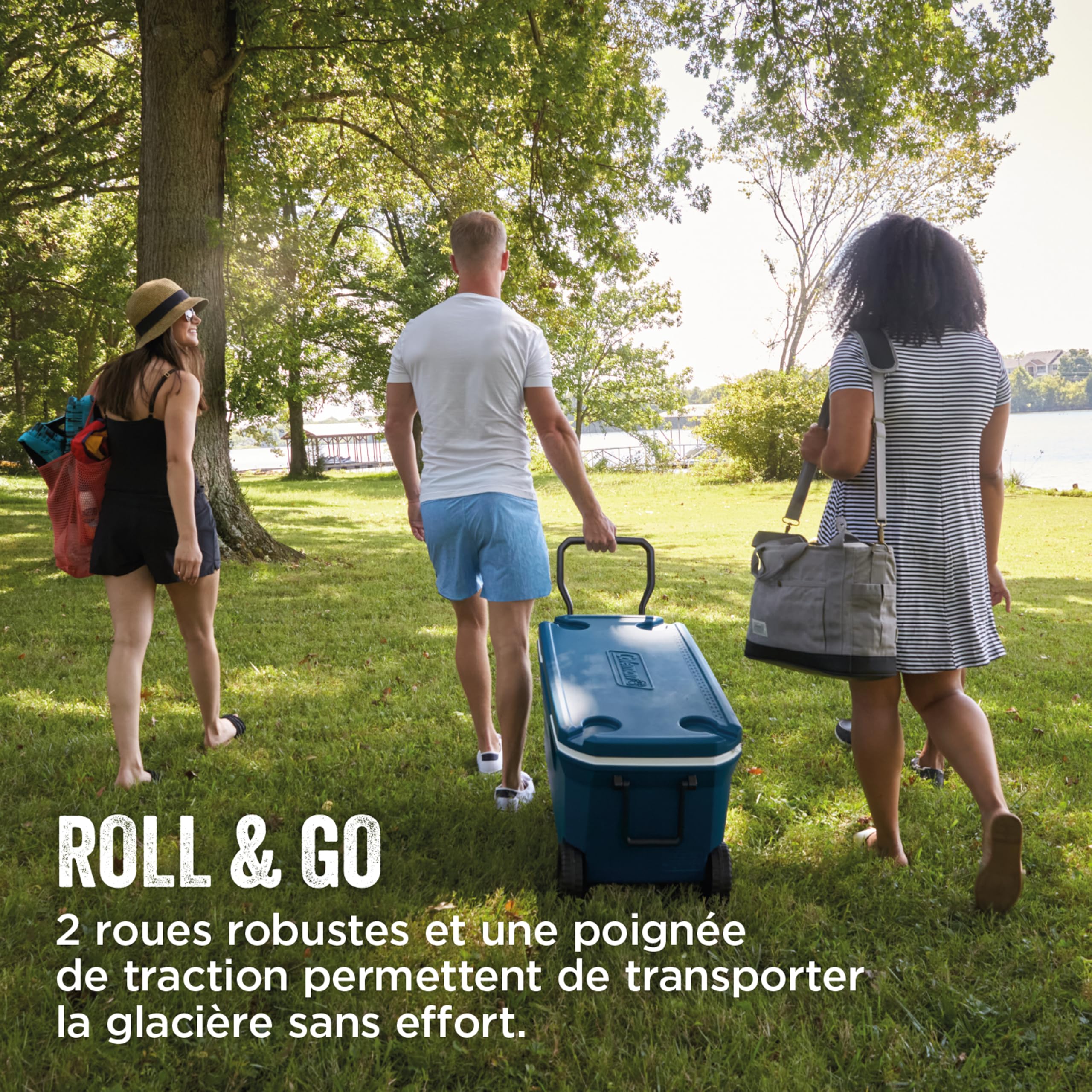 Coleman Xtreme 100QT glacière à roulettes