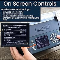 Vista 7 de LunchEAZE Pro Lonchera Calentable Sin Cable – Con Batería, Capacidad de 4 Tazas, Máx. 220°F, Calefacción Programada Automática, Incluye Bolsa