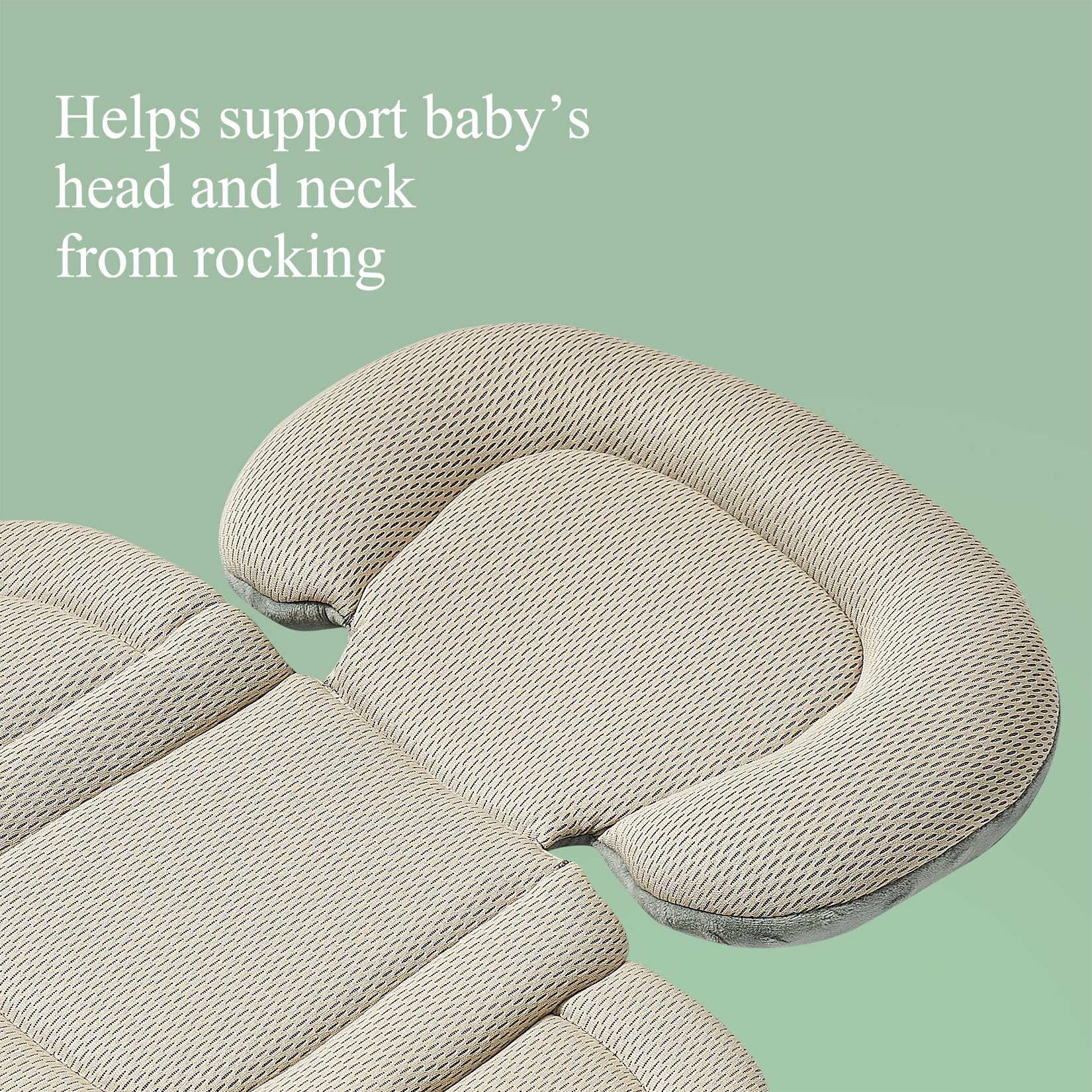 Innokids Insert De Siège Auto Pour Bébé – Support De Tête Et Latéral Amovible, Doux Et Rembourré, Gris