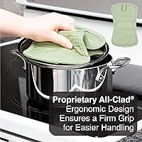 Vista 6 de All-Clad Soporte Premium para Ollas y Almohadilla Térmica: Resistente al Calor hasta 500 Grados - 100% Algodón, Almohadilla Térmica de 10"x6.25