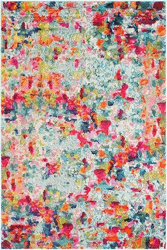 Miniatura 13 de Unique Loom Chromatic Collection - Alfombra para habitación (rectangular, 4 pies 1 pulgada x 6 pies 1 pulgada, multicolorazul)
