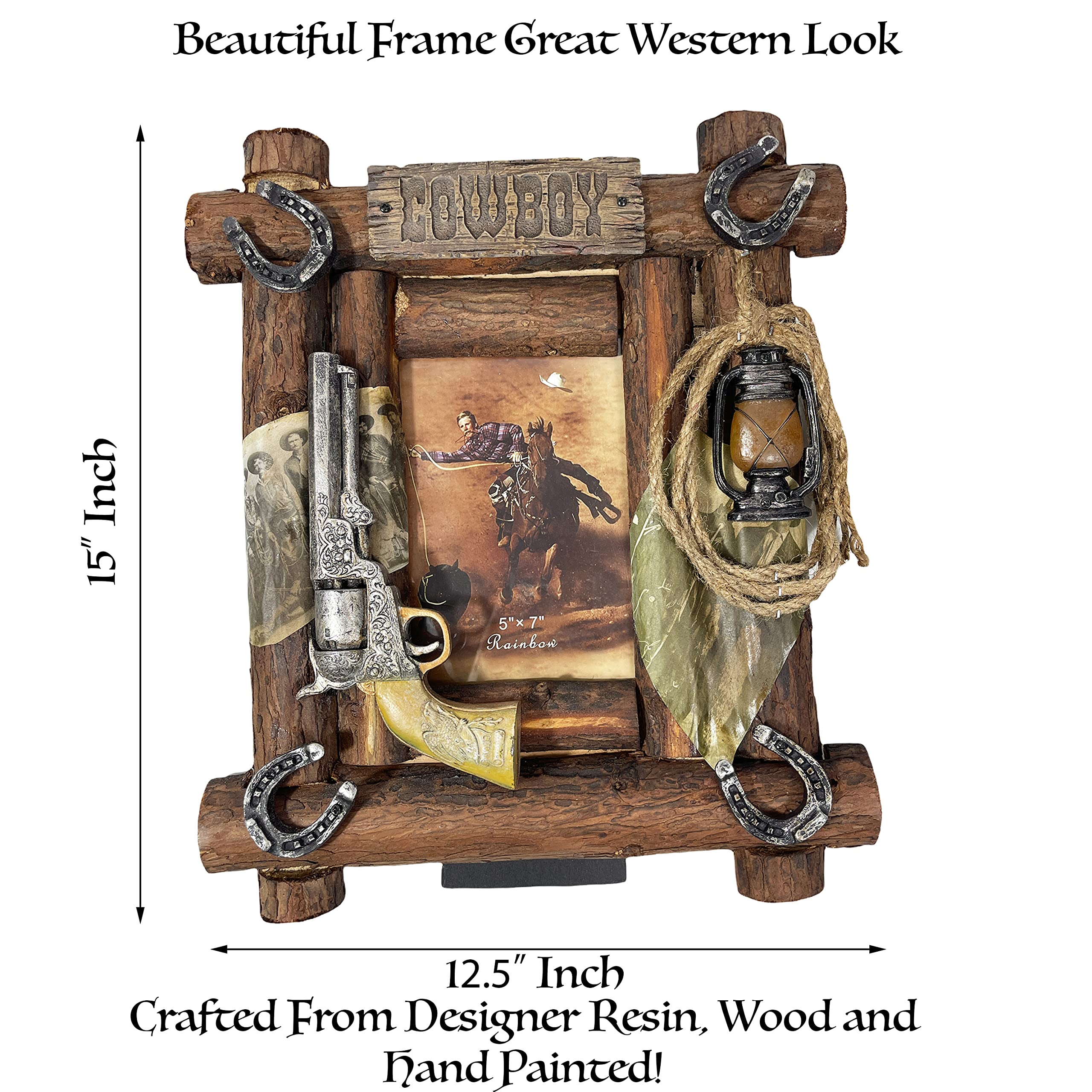 Amazon.com - Urbalabs Western Cowboy Large Wood Hat Rope Rifle