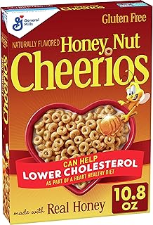 Honey Nut Cheerios, Cereal with Oats, Gluten Free, 10.8 oz