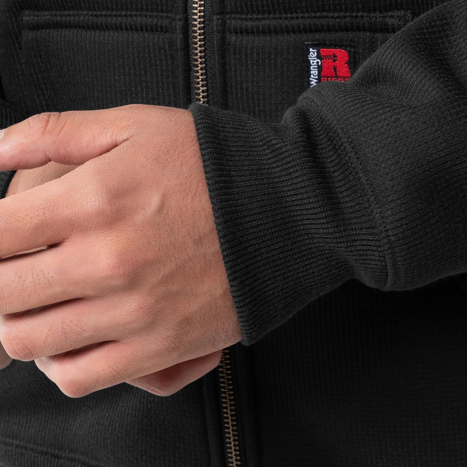 Wrangler mens Thermal Sherpa Zip Hoodie - Image 5