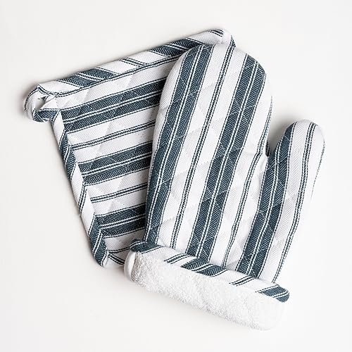 Miniatura 18 de Juego de guantes de horno y agarraderas – Guantes duraderos resistentes al calor – Manoplas gruesas para cocina – Adecuado para cocinar, hornear