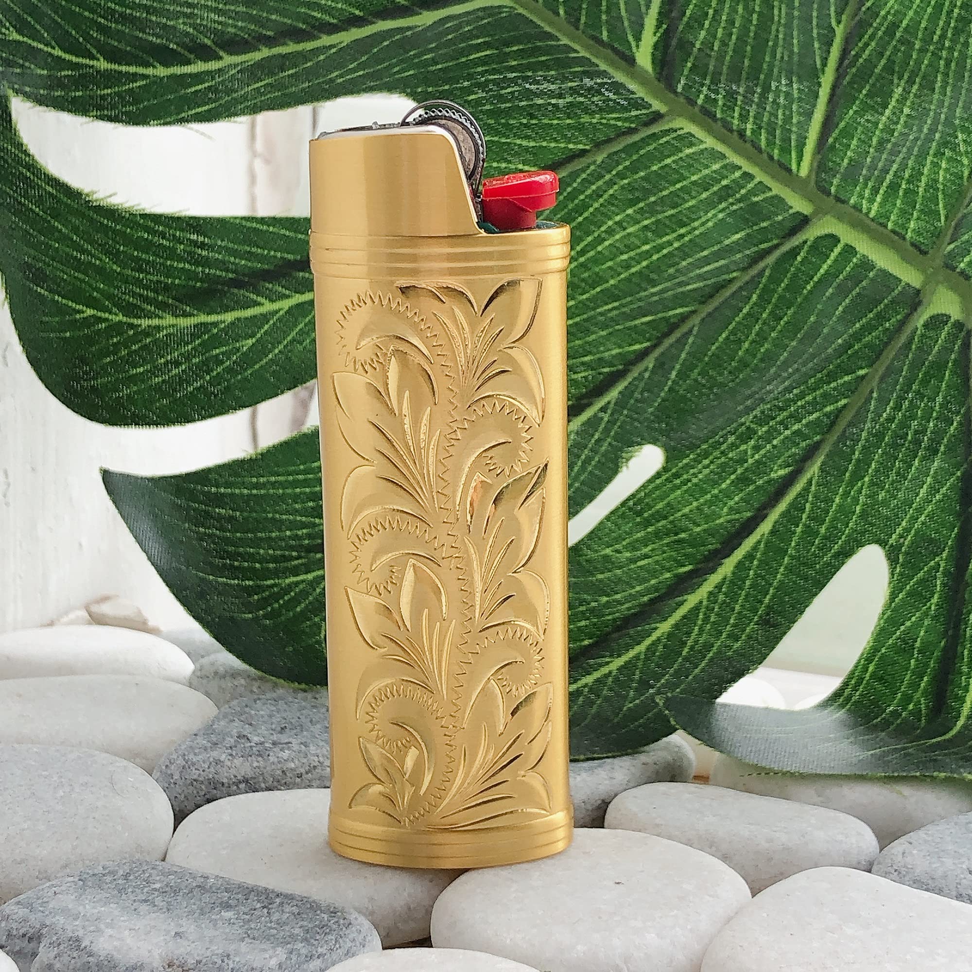 Amazon.co.jp: ビンテージメタルライターケースカバーホルダー。BIC