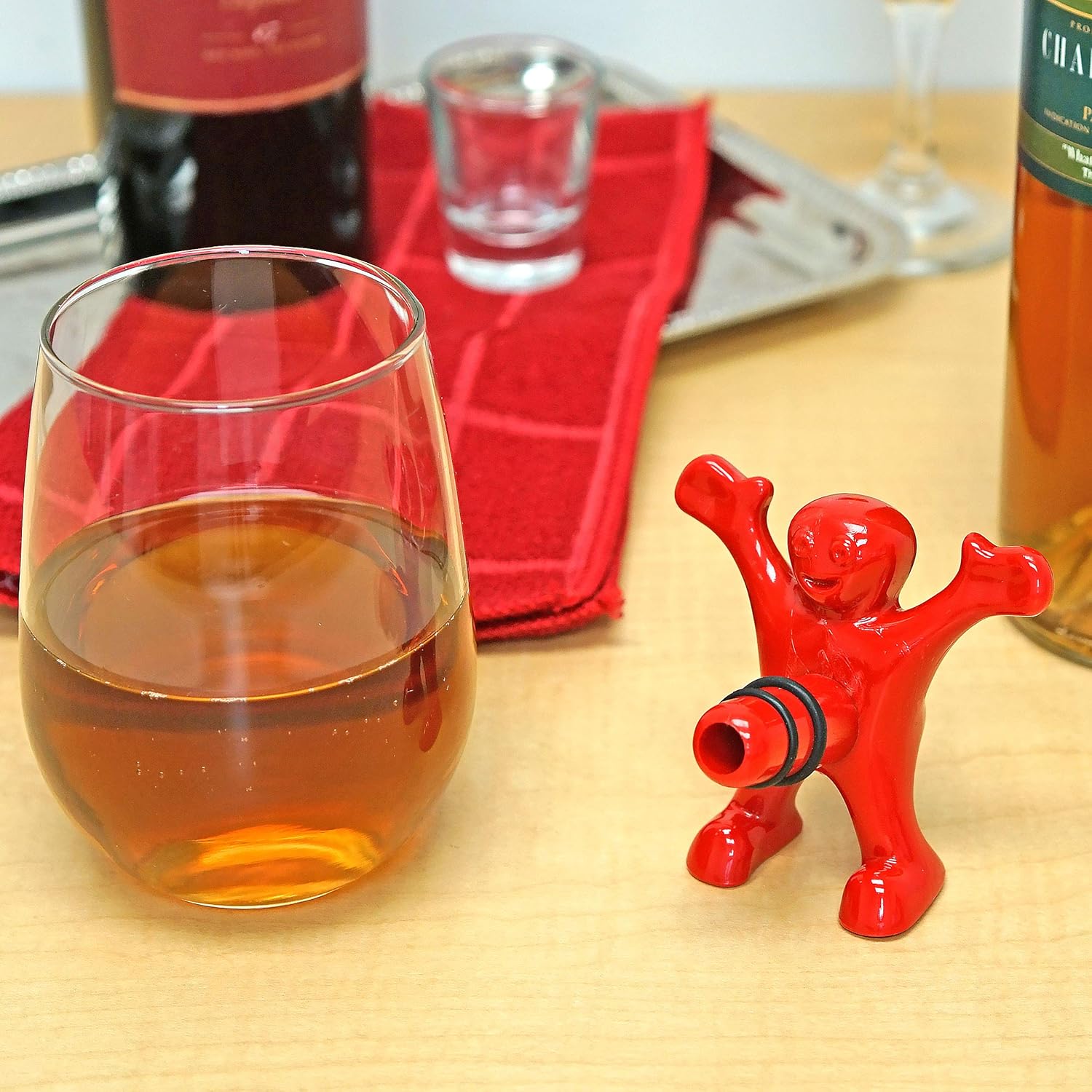 Suреr Brаndѕ Sir Perky Wine Pourer - Fairly Odd Novelties - Funny Raunchy Party Drinking Gag Gift