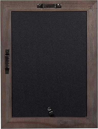 Miniatura 6 de Kate and Laurel Kit para galería burdeos en pared de 10 unidades con marcos de varios tamaños en 3 acabados diferentes: lavado blanco, gris carbón y