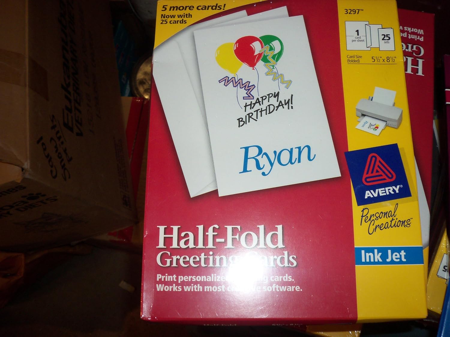 Avery 3297 Half Fold Greeting Cards (25 Cards to the