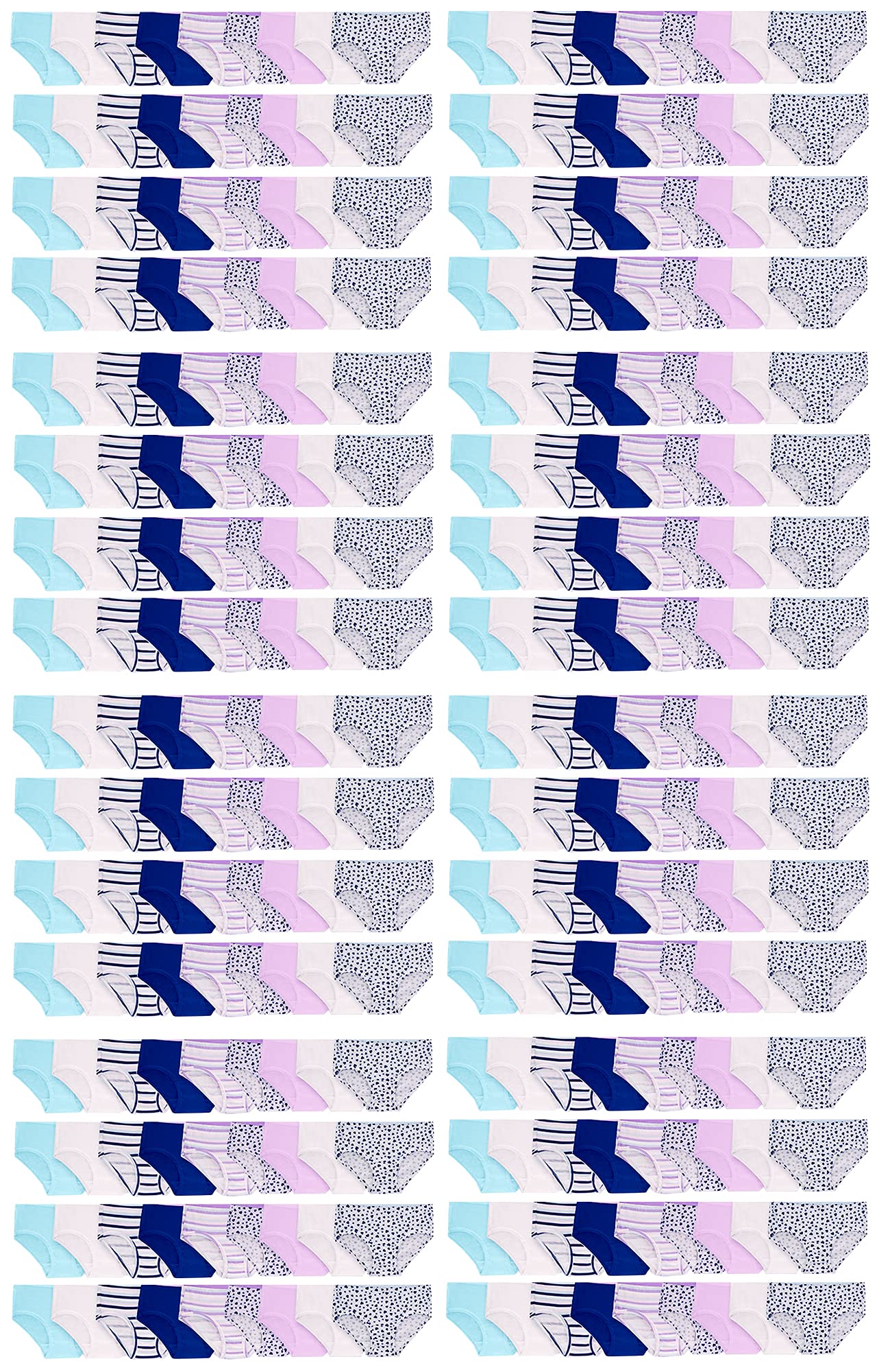 BILLIONHATS 144 72 Pieces of Wholesale Bulk Girls Cotton Colorful Panties Underwear Children Mixed Assorted Sizes 4-14