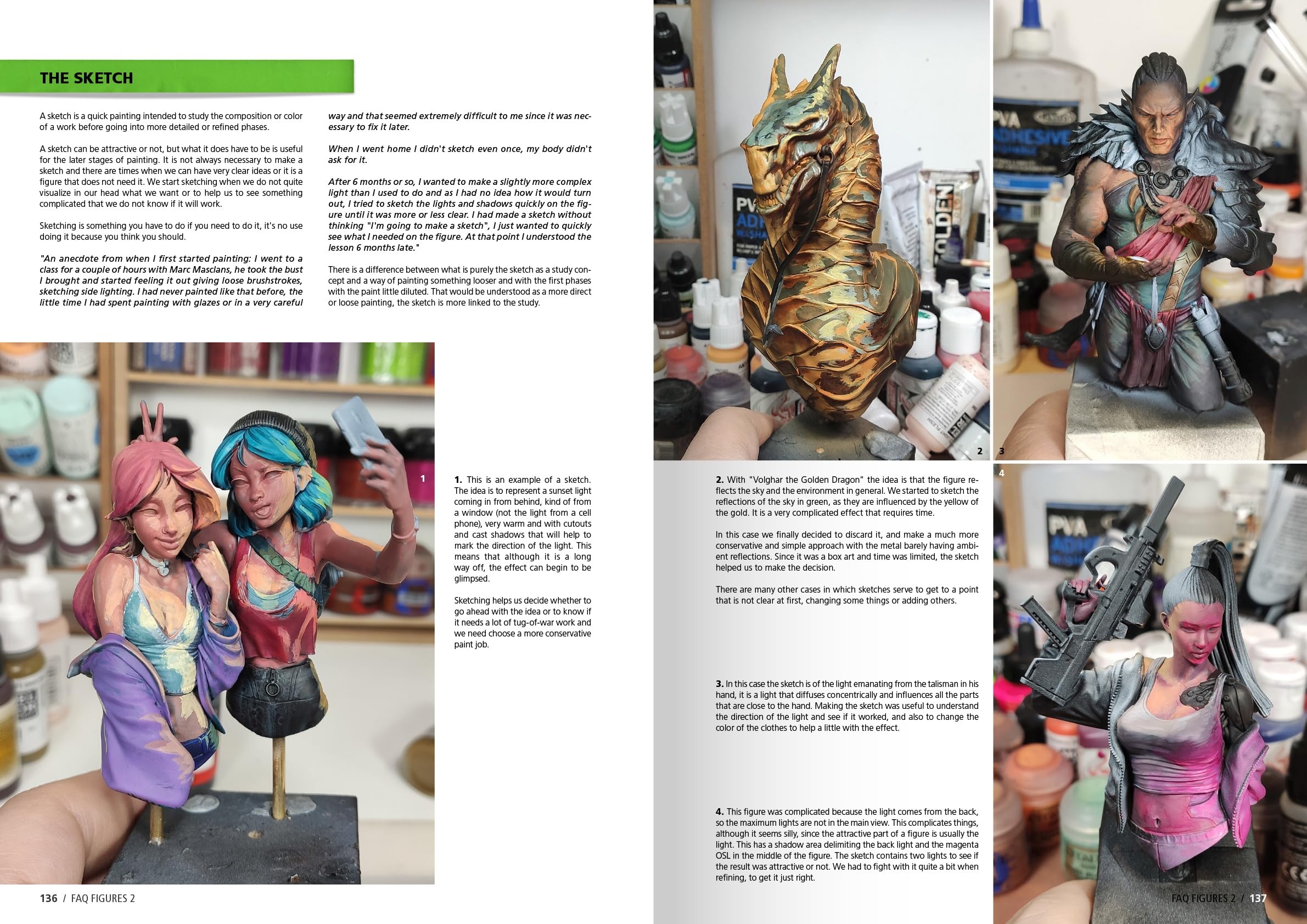 AK Book AK525 FAQ 2 figurki fantasy techniki malowania autorstwa Arnau Lázaro (320 stron) (EN)