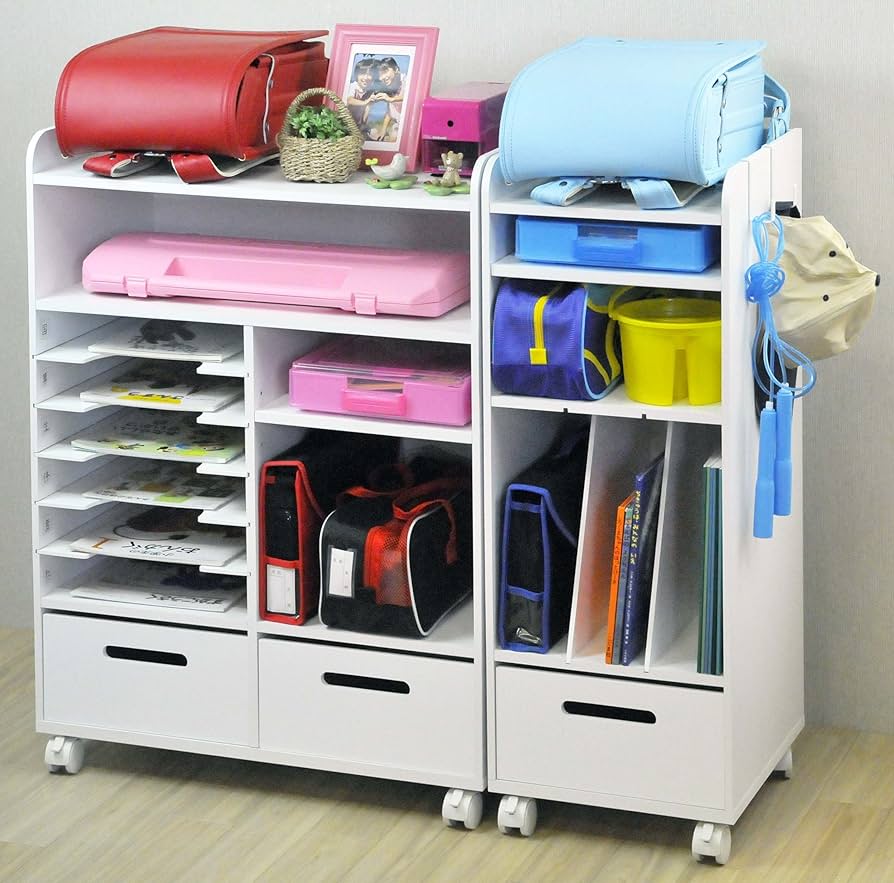 ランドセルラック no3434ホワイト 【公式通販】