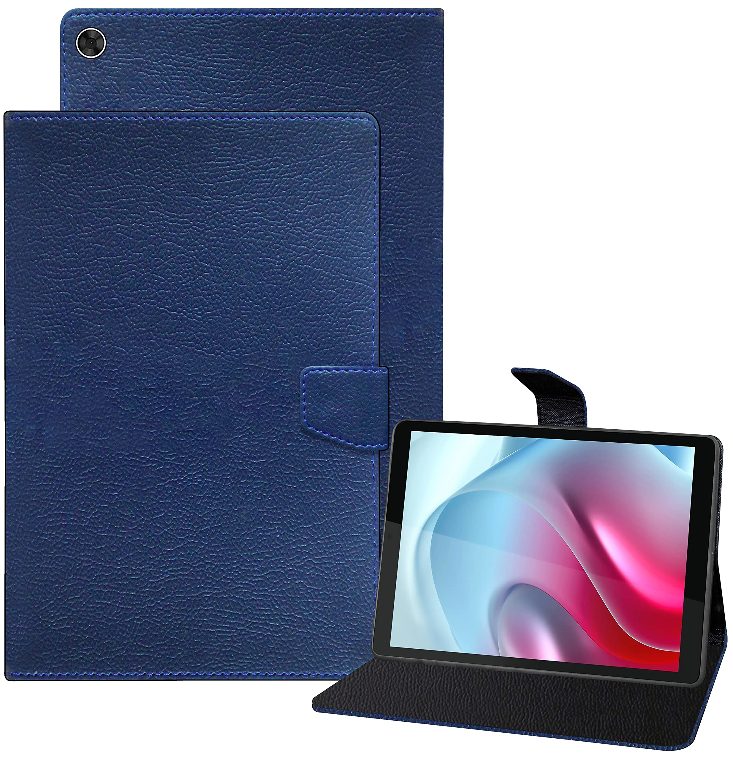 TGK Executive Adjustable Stand Leather Flip Case Cover for Motorola Tab G20 8 inch (Dark Blue) (B09JZNMZD3) Amazon Price History, Amazon Price Tracker