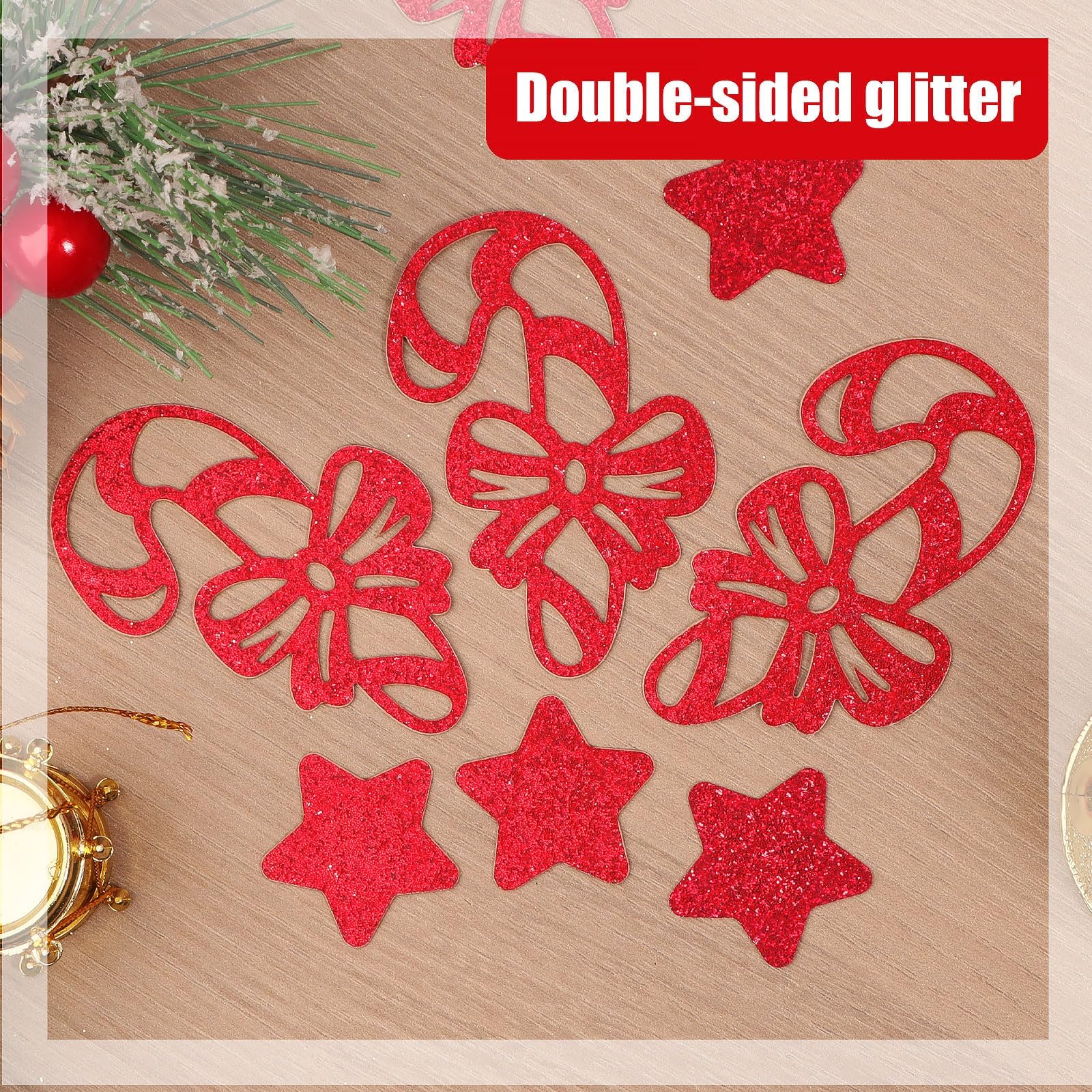NUOBESTY 60g Coriandoli da Tavola Natalizi Decorativi Centrotavola Natalizio Fai da Te Coriandoli per Feste e Compleanni Realizzati in Plastica