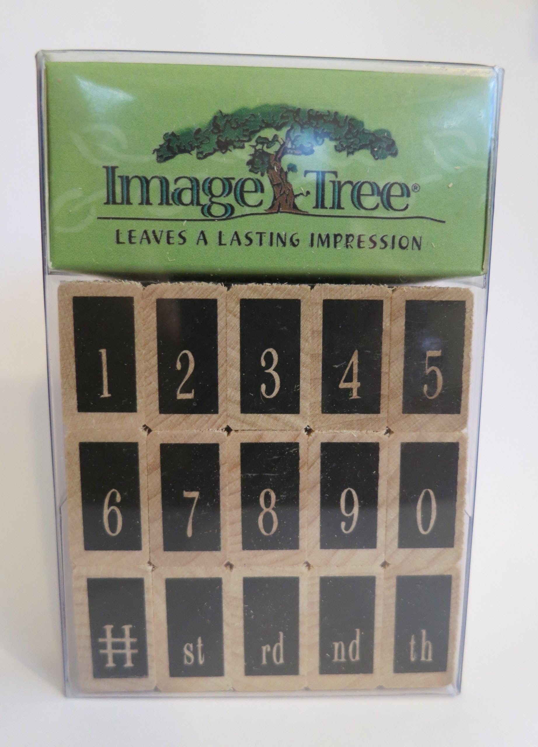 Swanky Numbers Rubber Stamp Set