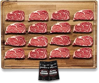 Rastelli's Black Angus Beef Ribeye Steaks (16 ct) 9 oz Portions, 9 lbs. Total