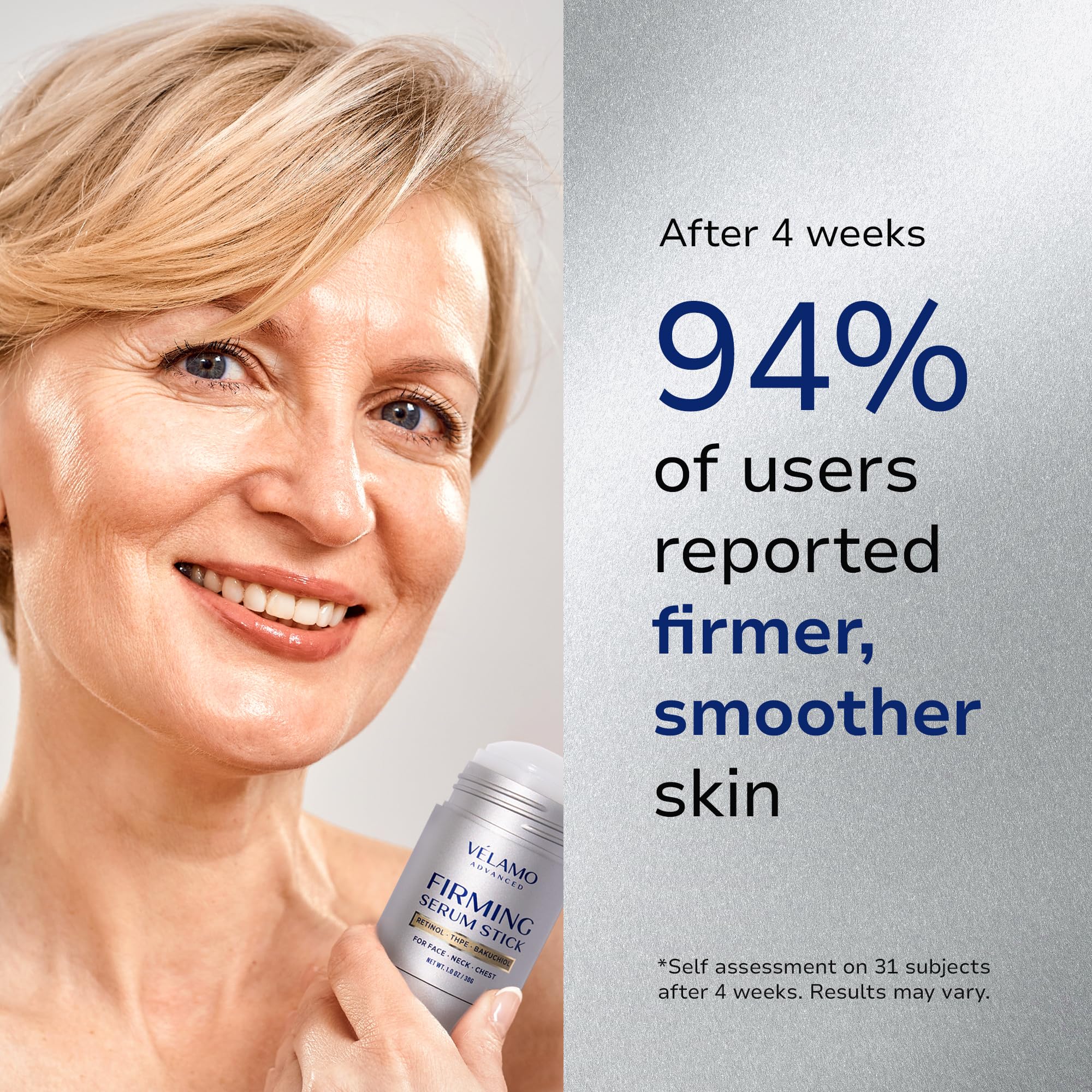 VELAMO ADVANCED Retinol Firming Serum Stick: Lift and Firm Cream for Face Neck & Chest - Image 4