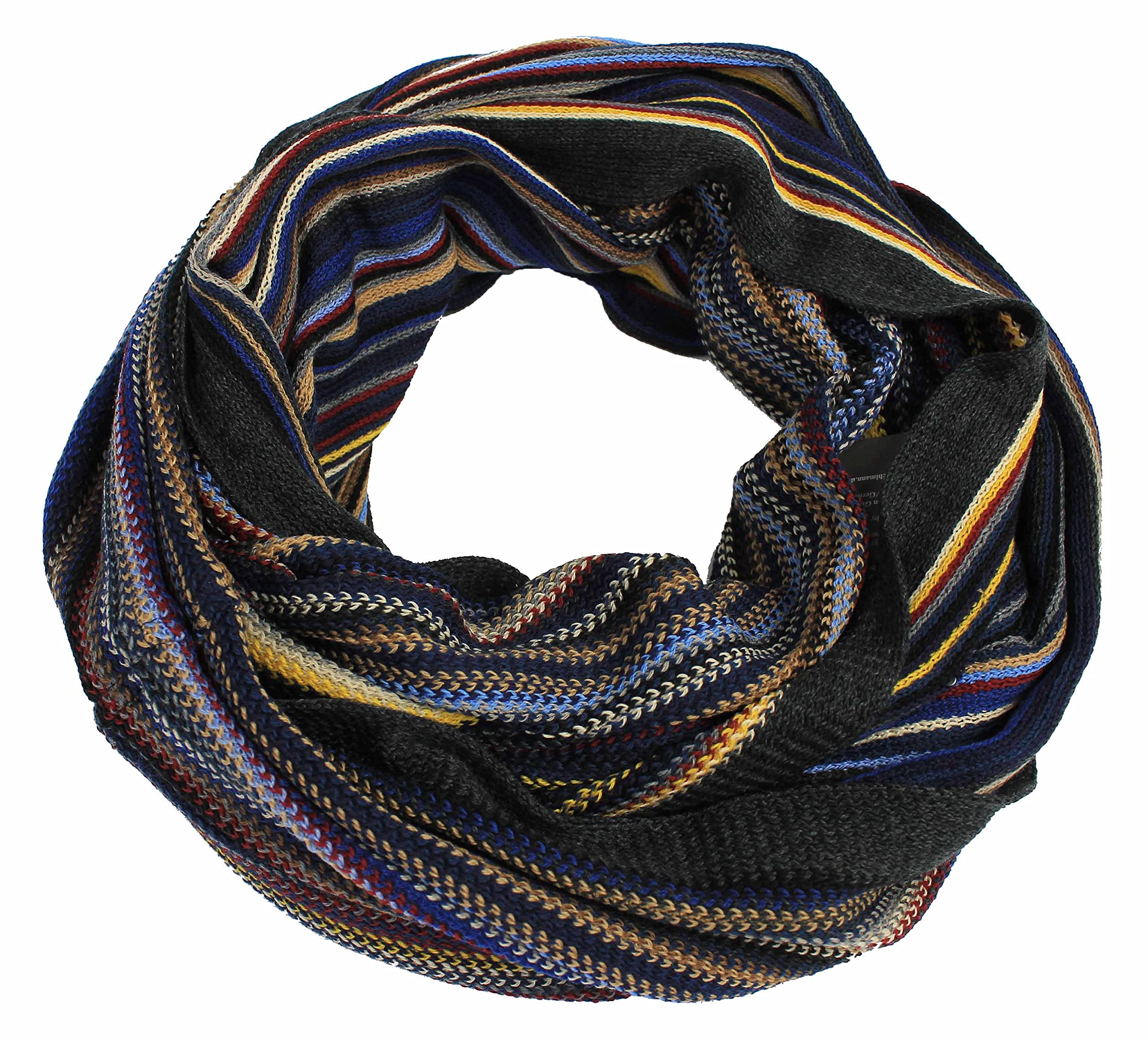 Sciarpa XXL oversize, sciarpa di lana morbida, colorata a righe