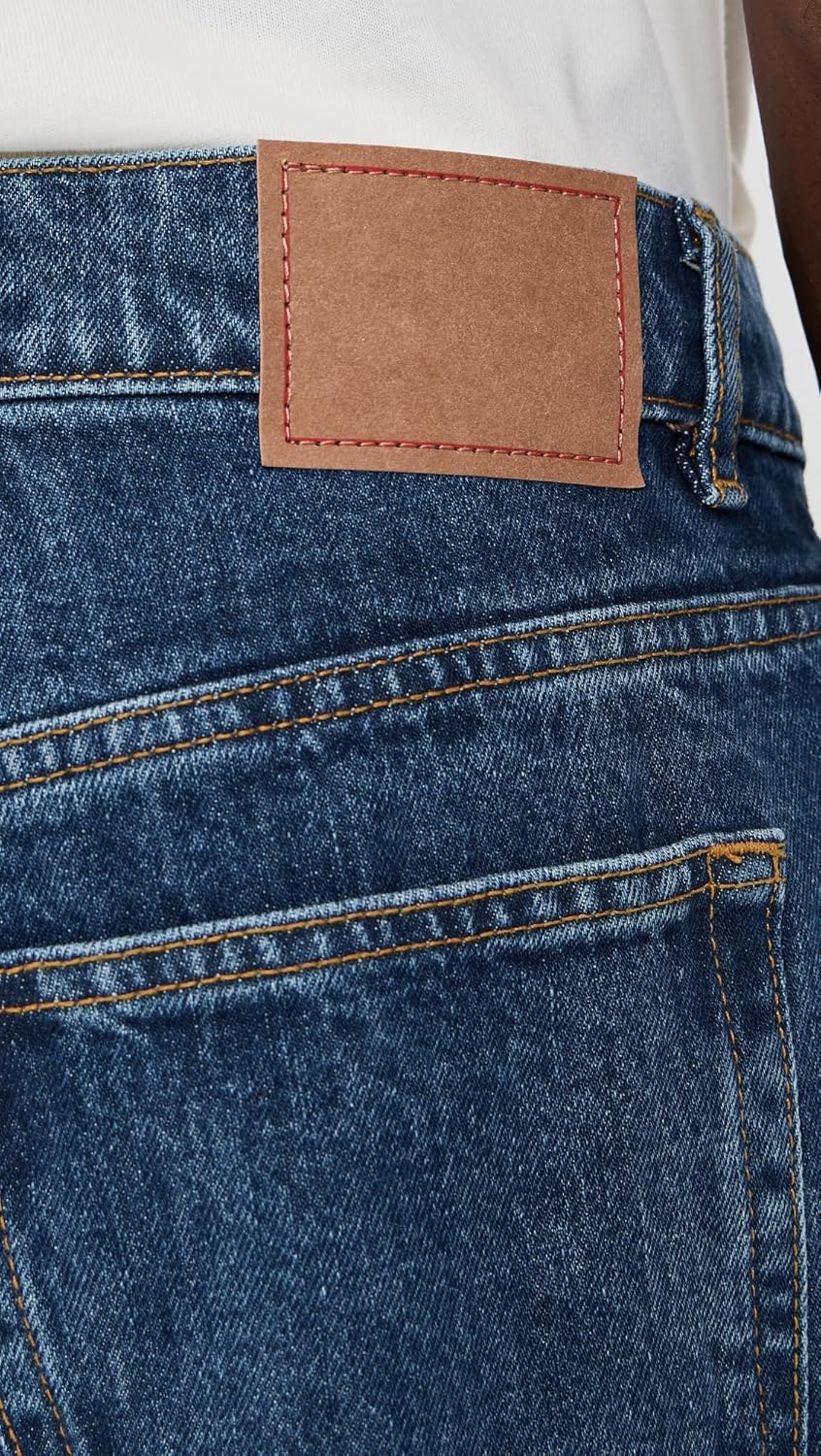 Jeanerica Men's Brera Relaxed Wide Straight Leg Jeans - Image 5