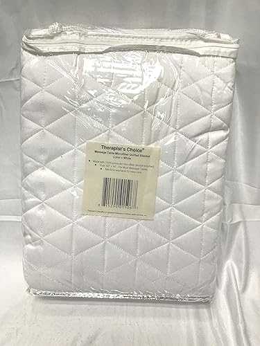 Miniatura 1 de Therapist's Choice Manta acolchada de microfibra para mesas de masaje, 60" x 90" (blanco)
