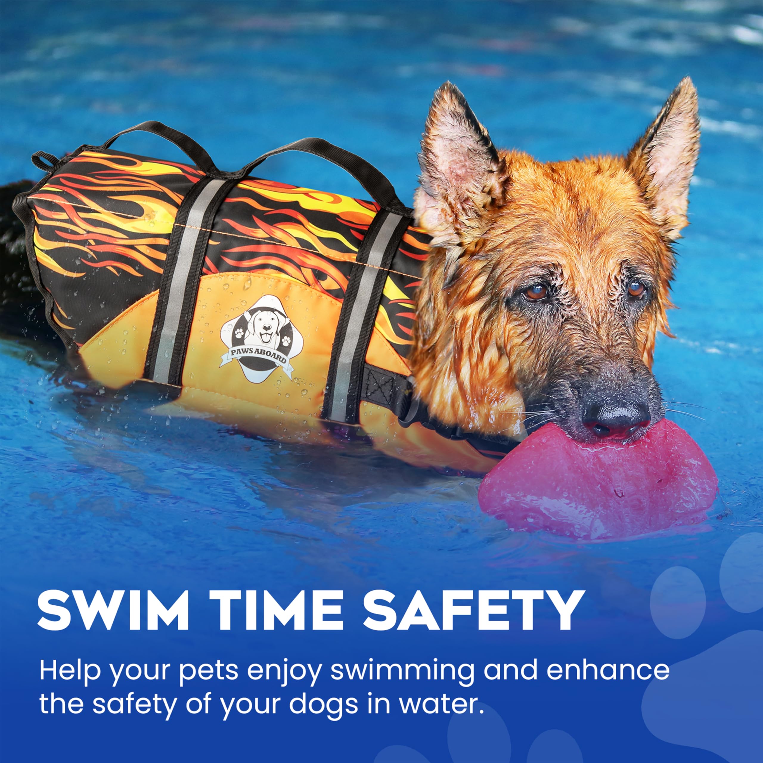 Honden Reddingsvest Met Reflectie – Drijfhulp Voor Zwemmen En Watersport, Met Draagbeugel En Verstelbare Pasvorm Voor Kleine En Grote Rassen