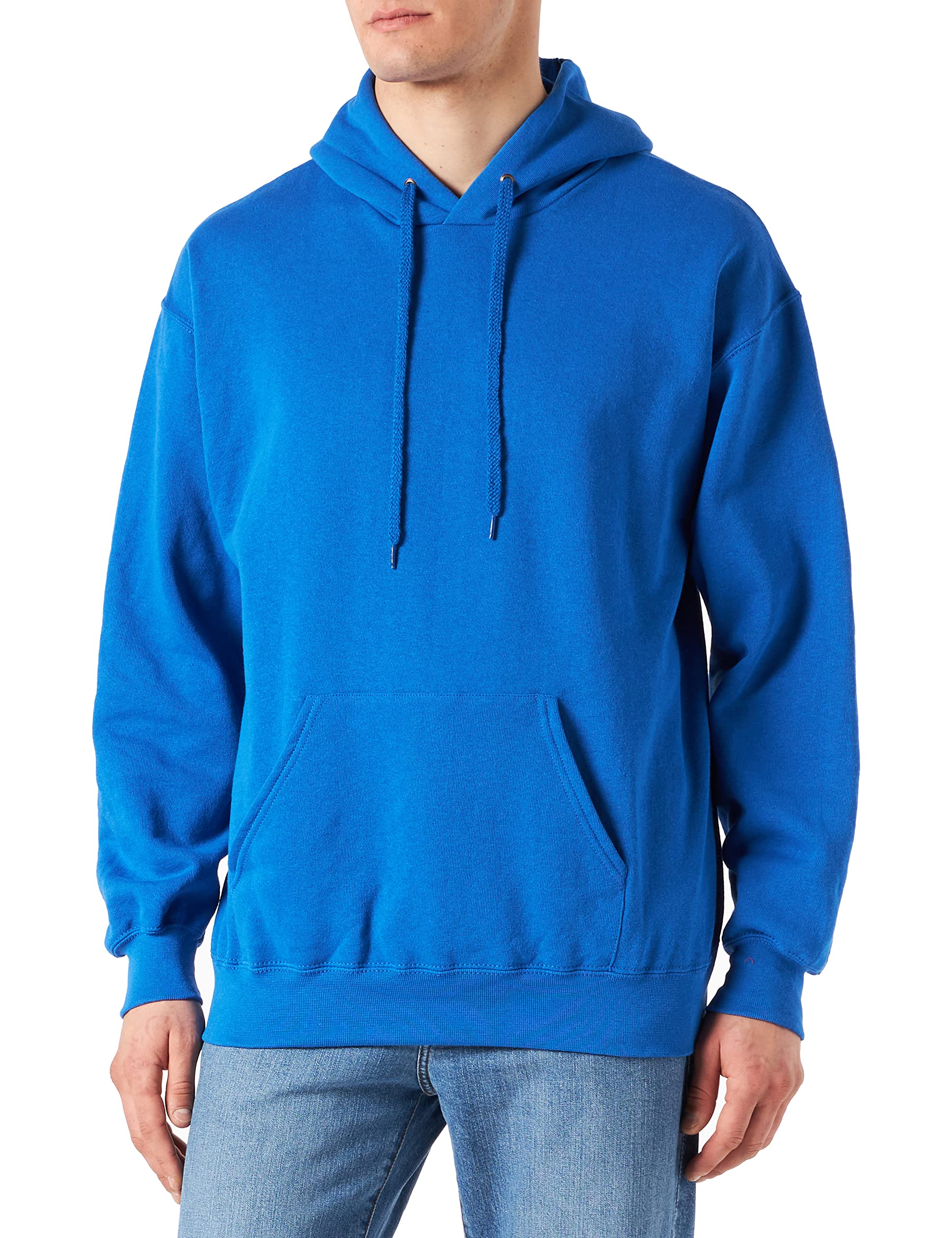 Fruit Of The Loom Men's Royal Blue Classic Hooded Sweatshirt