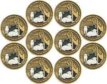 Pastors Coin, Bulk Pack of 10, Pastor Appreciation Gift for Men and Women, Preacher Gifts, Humble Servant Token for Ministers, for Pastors Wife, Bishops, and Priests, Christian Religious Prayer Token