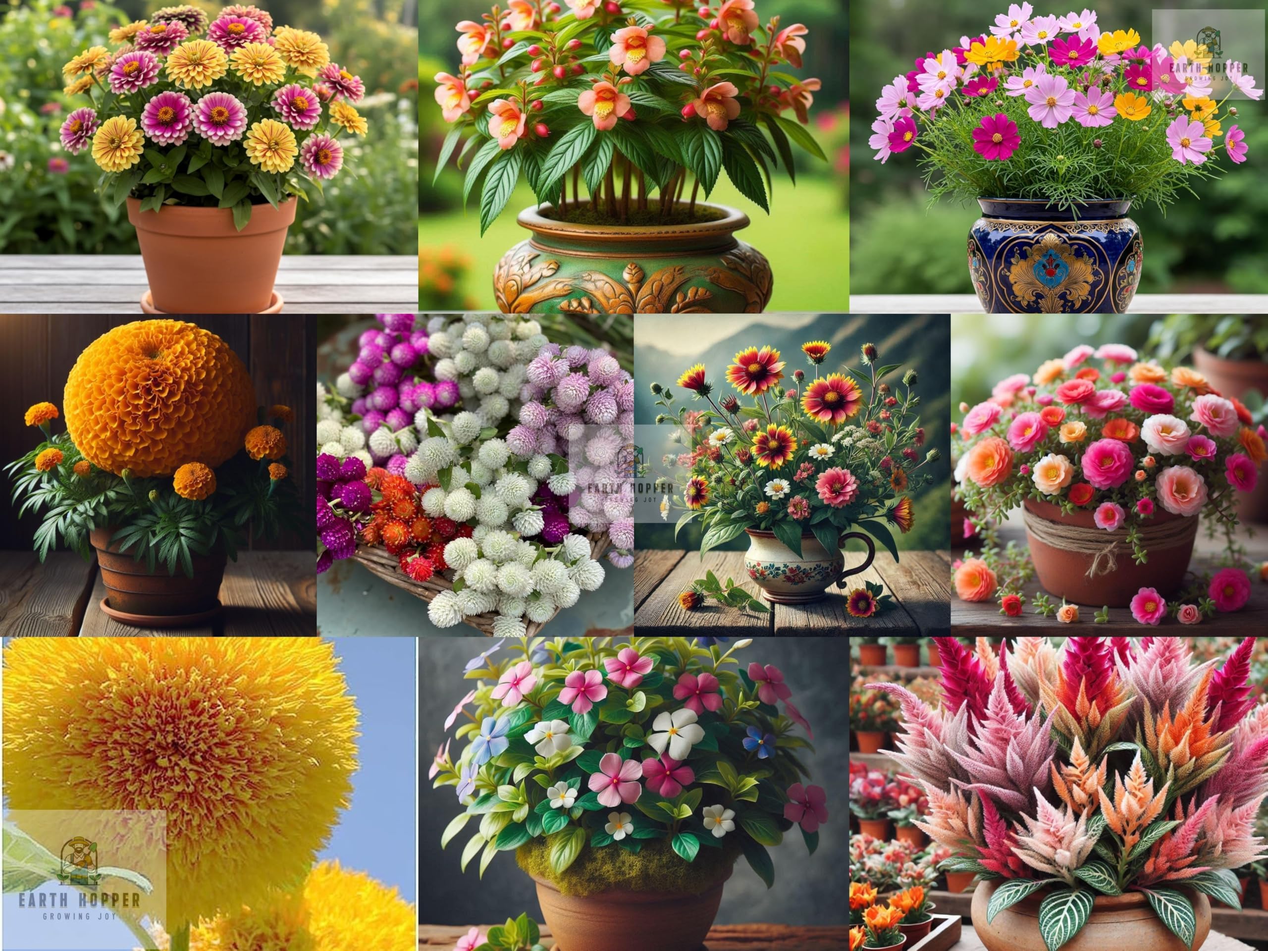 Low Maintenance HJeavy Bloomer Hybrid Flower Seeds Combo Pack- All Year Flower Seeds Supply (SUMMER SEASON 10 VARIETY COMBO)