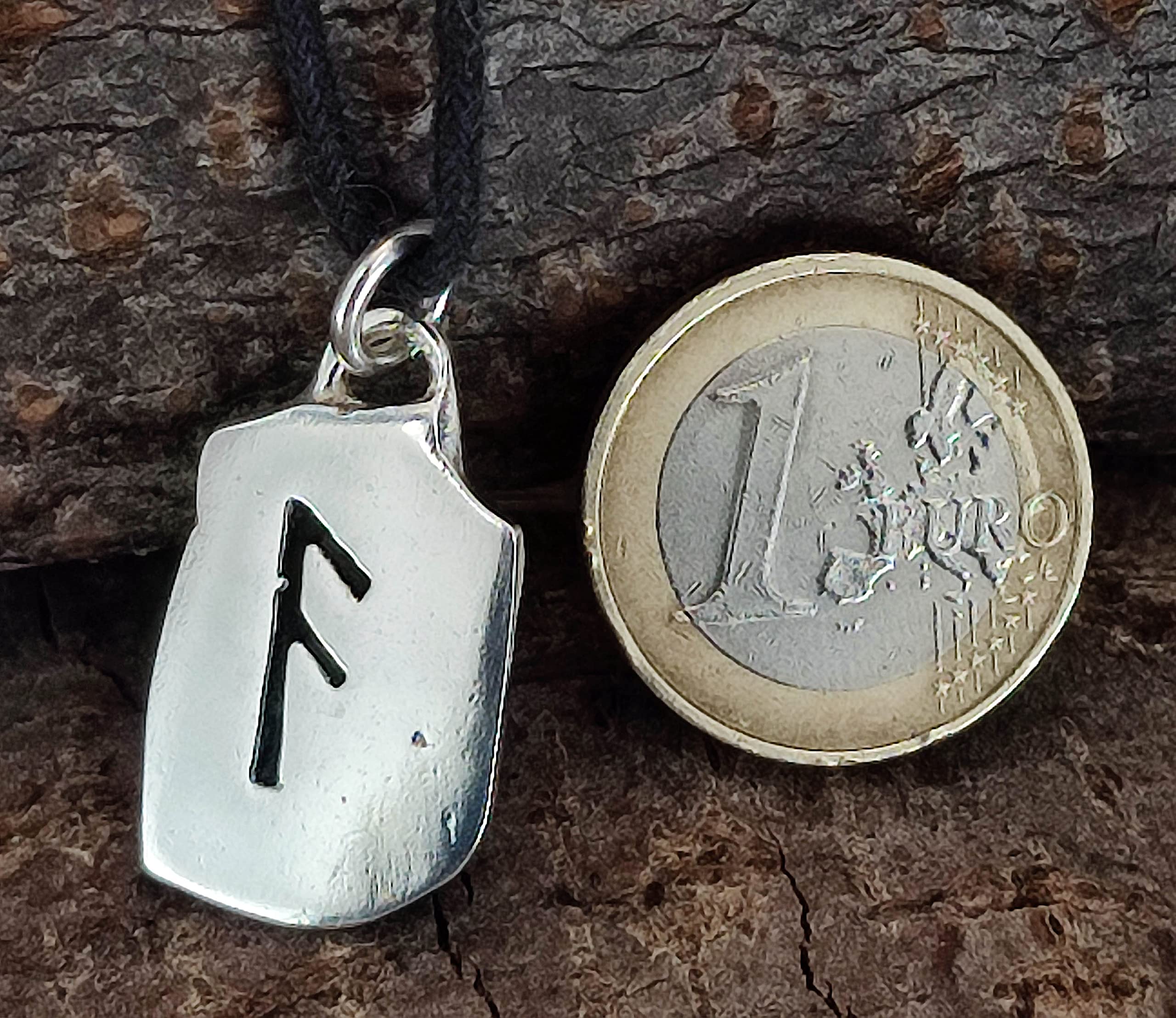 Kiss of Leather Runen Anhänger Ansuz aus 925 Sterling Silber Nr. 311