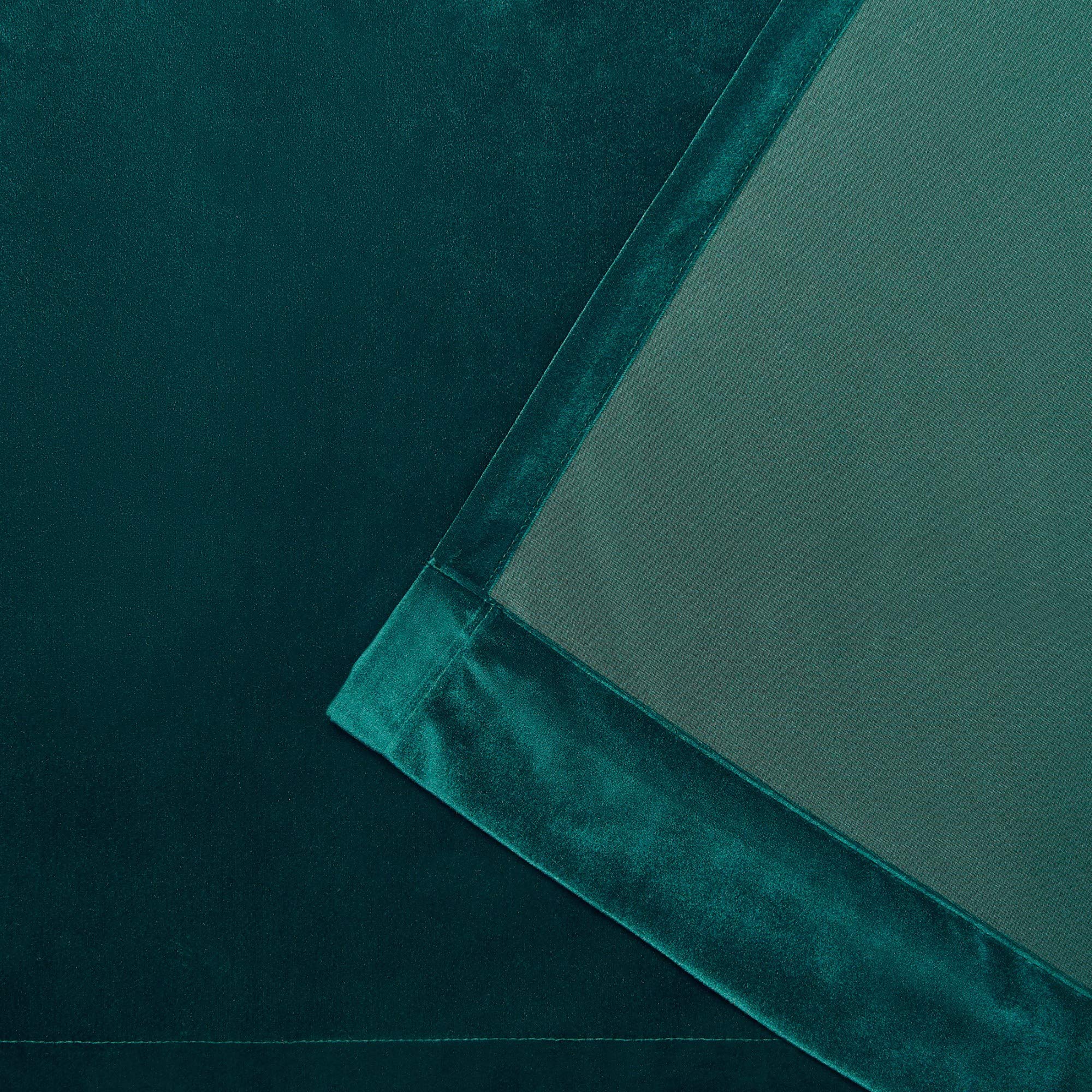 Exclusive Home Curtains Velvet Grommet Top Panel Pair, Teal, 54x63, 2 Piece, W 54" x L 63" (2 Panels) - Image 4
