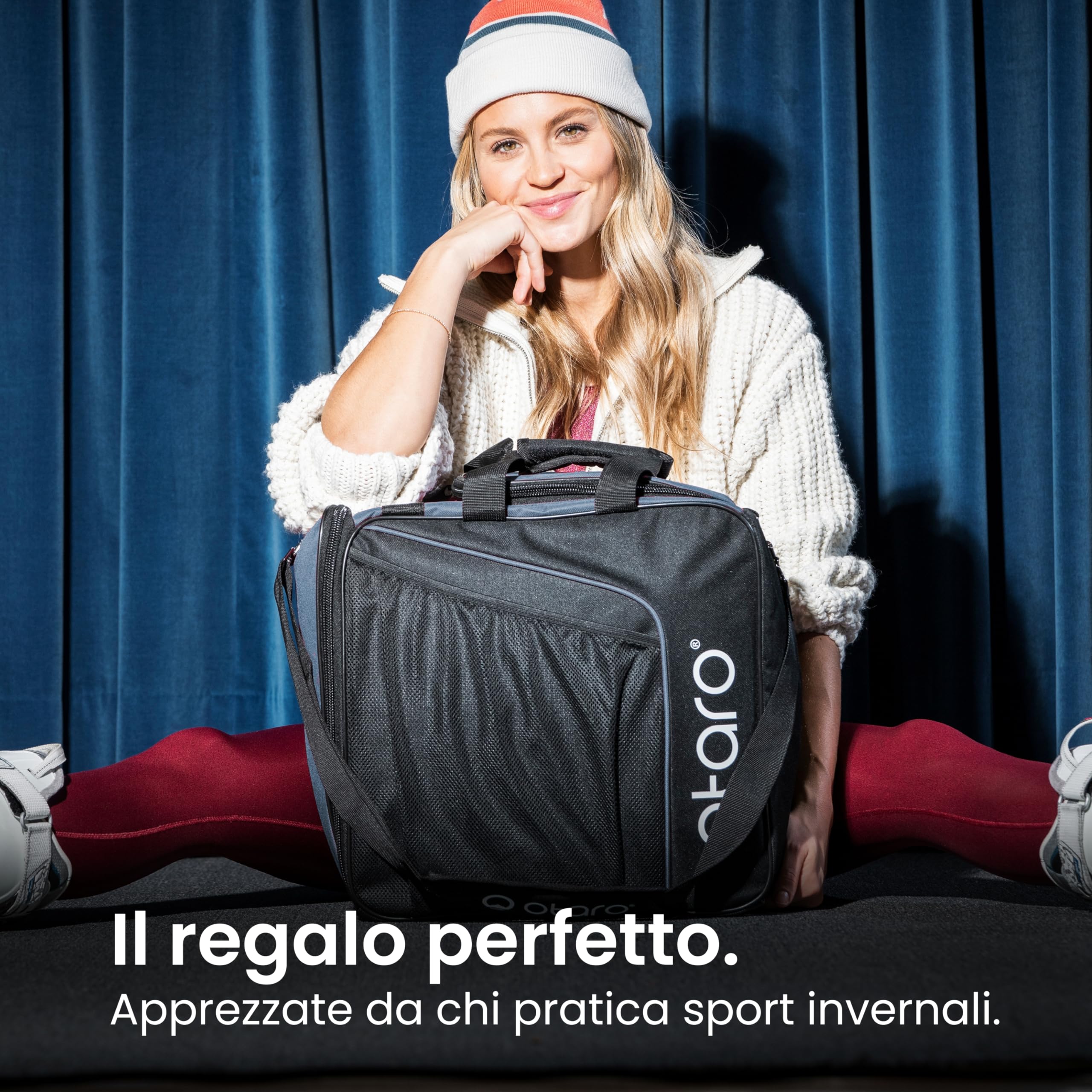 Otaro Borsa porta scarponi sci con scomparto per casco (oltre 35.000 clienti soddisfatti) | Borsa premium per scarponi da sci | Sacca sci, porta scarponi sci, borsa porta scarponi sci