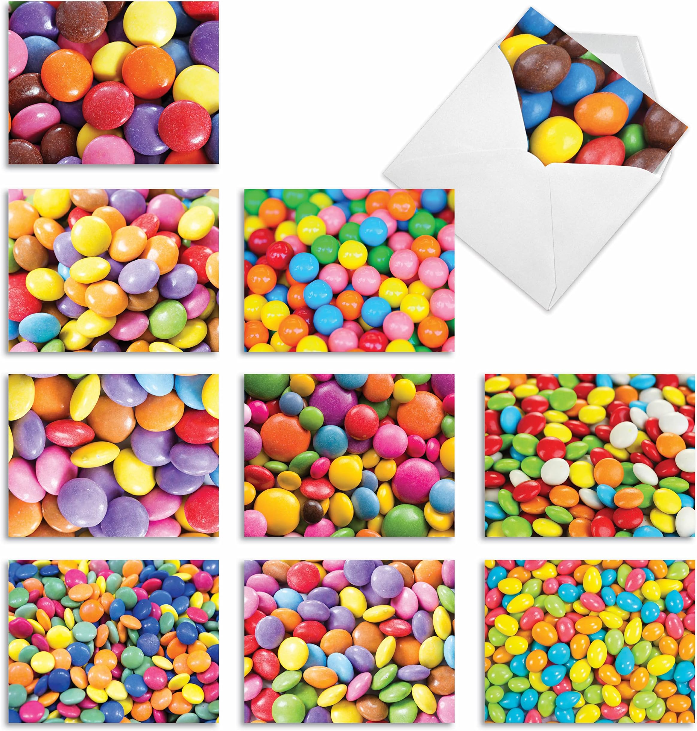 The Best Card Company 10 Blank Food Note Cards Bulk (4 x