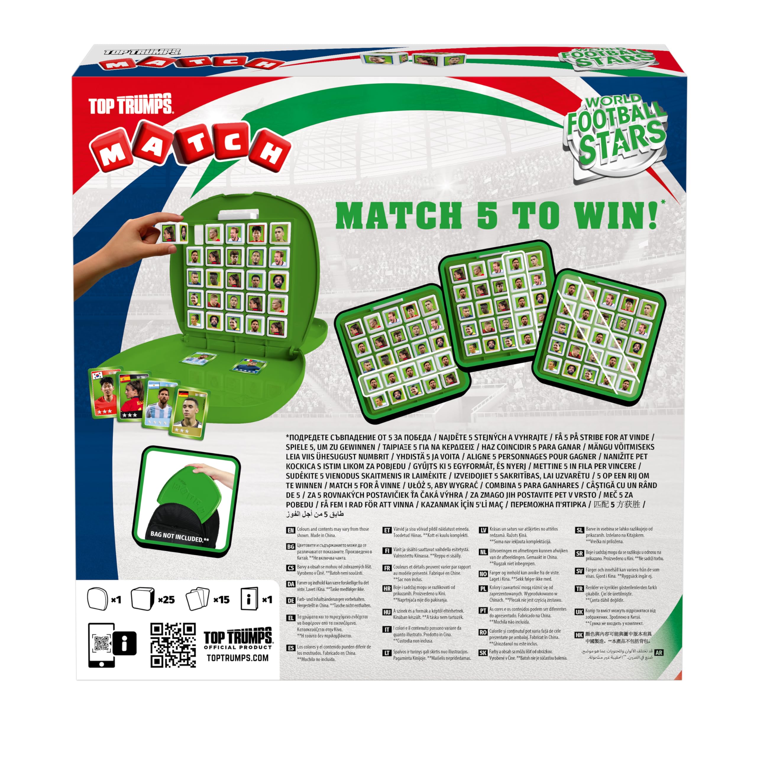 Top Trumps Match World Football Stars Gioco Da Tavolo - Gioco Educativo Per 2 Giocatori, Per Fan Di Calcio E Bambini Dai 4 Anni In Su