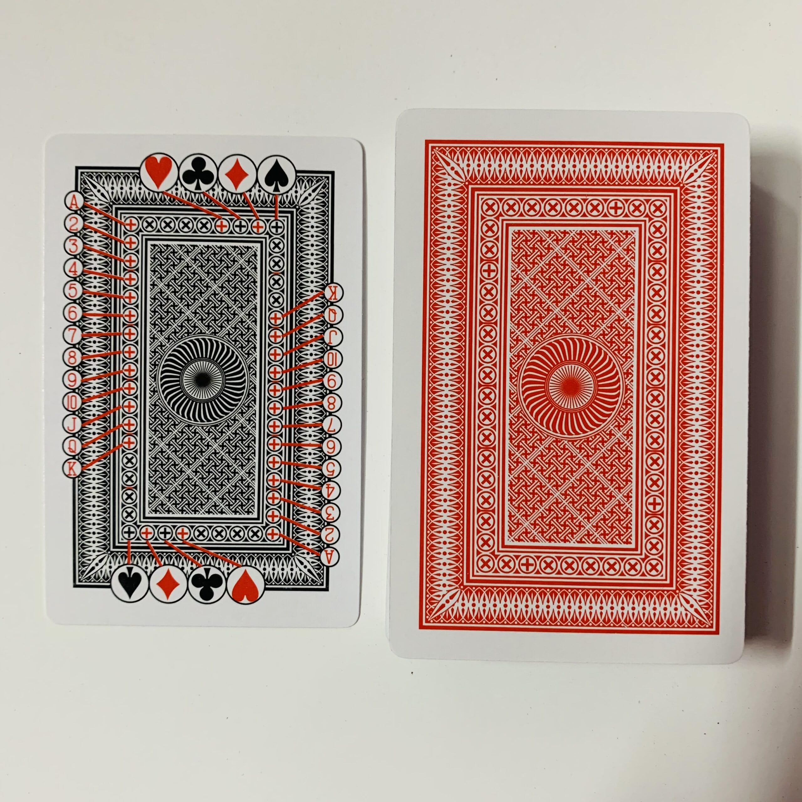 R.S.Magic Tricks New 555 Marked Deck Cheating Playing Card Game Magic Red