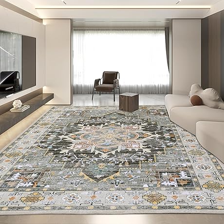 HOMBYS 10x14 Vintage Bohemian Rug for Living Room