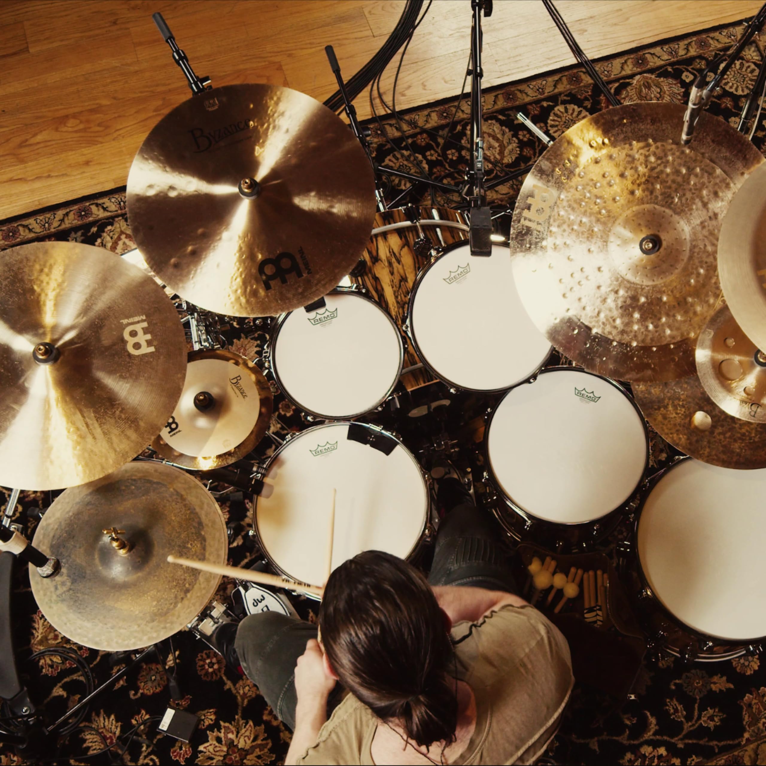 Meinl Cymbals Byzance Vintage Matt Garstka Cymbale Equilibrium Hihat 14 pouces (Vidéo) pour Batterie (35,56cm) Bronze B20, Deux Finitions (B14EQH)