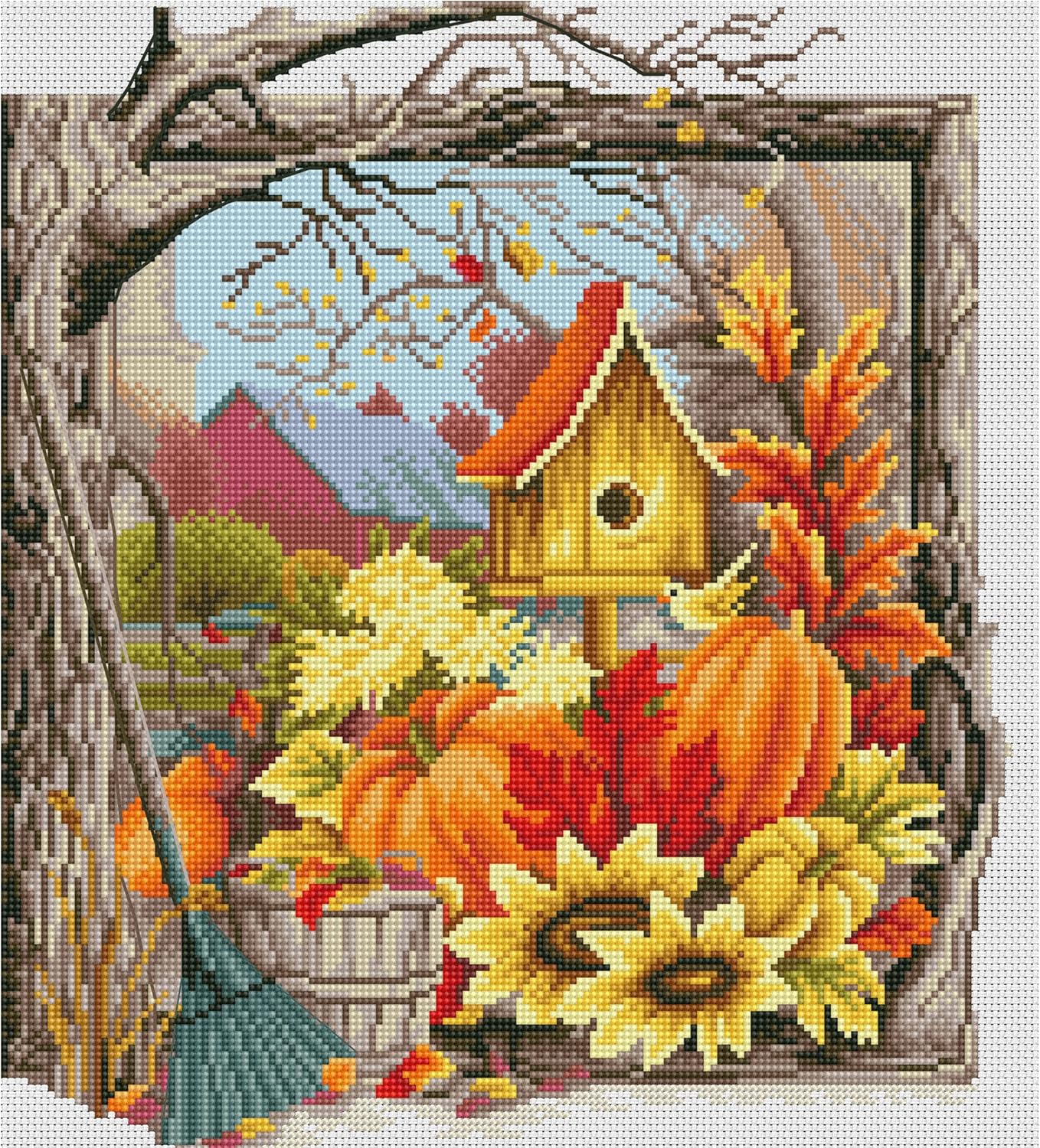 Maydear Cross Stitch Kits Stamped Full Range of Embroidery Starter Kits for