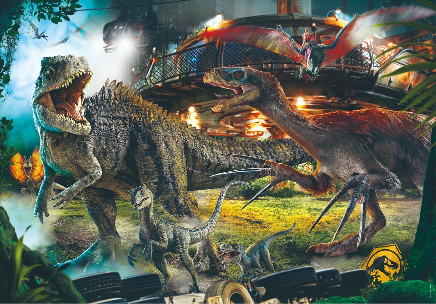 Compact 1000 pieces - Jurassic World