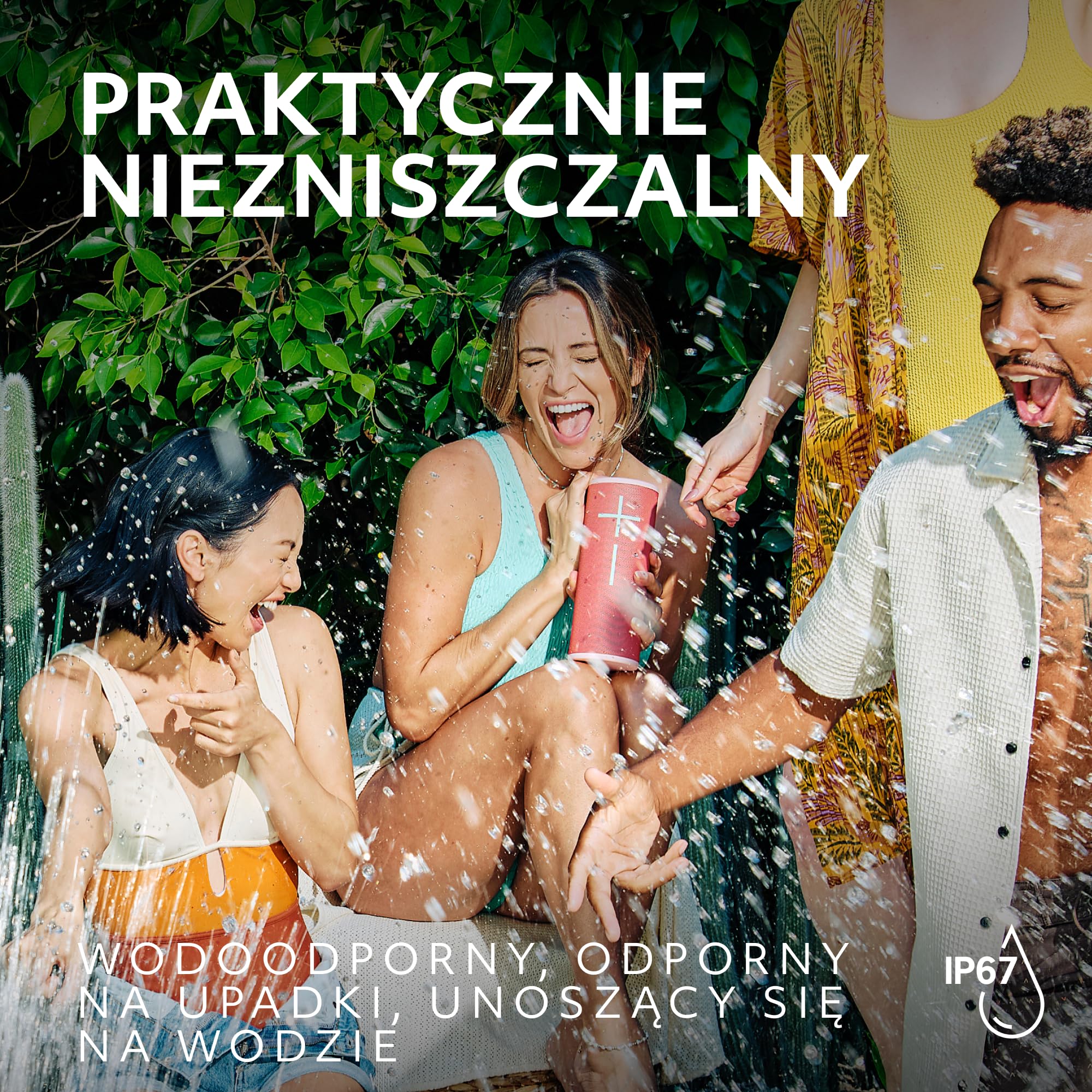 Ultimate Ears MEGABOOM 4, przenośny wodoodporny głośnik Bluetooth o 360-stopniowym zasięgu potężnego dźwięku, 20 godzin na baterii i ma zasięg do 45 m - Czarny