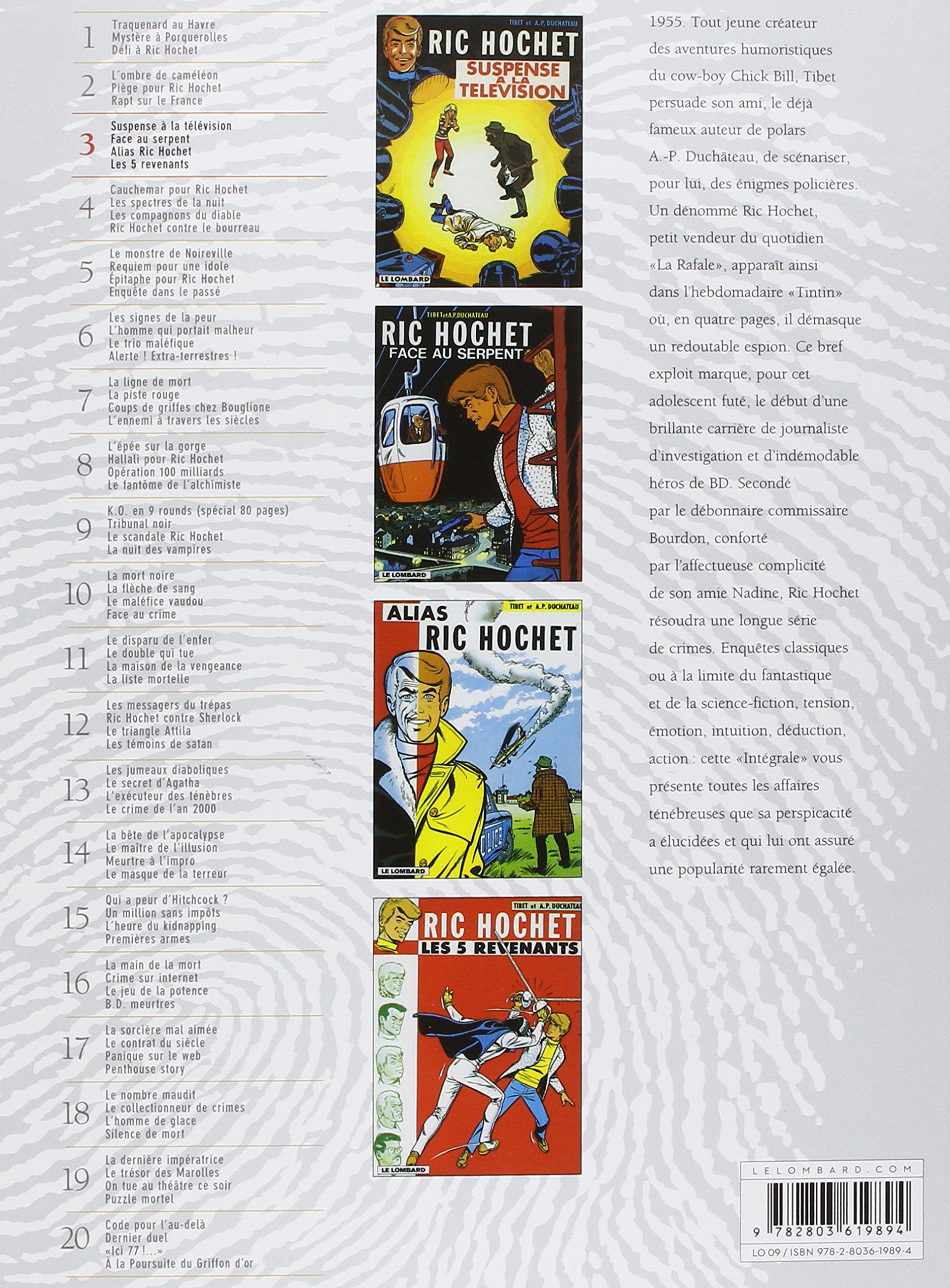 Ric Hochet, intégrale, tome 3