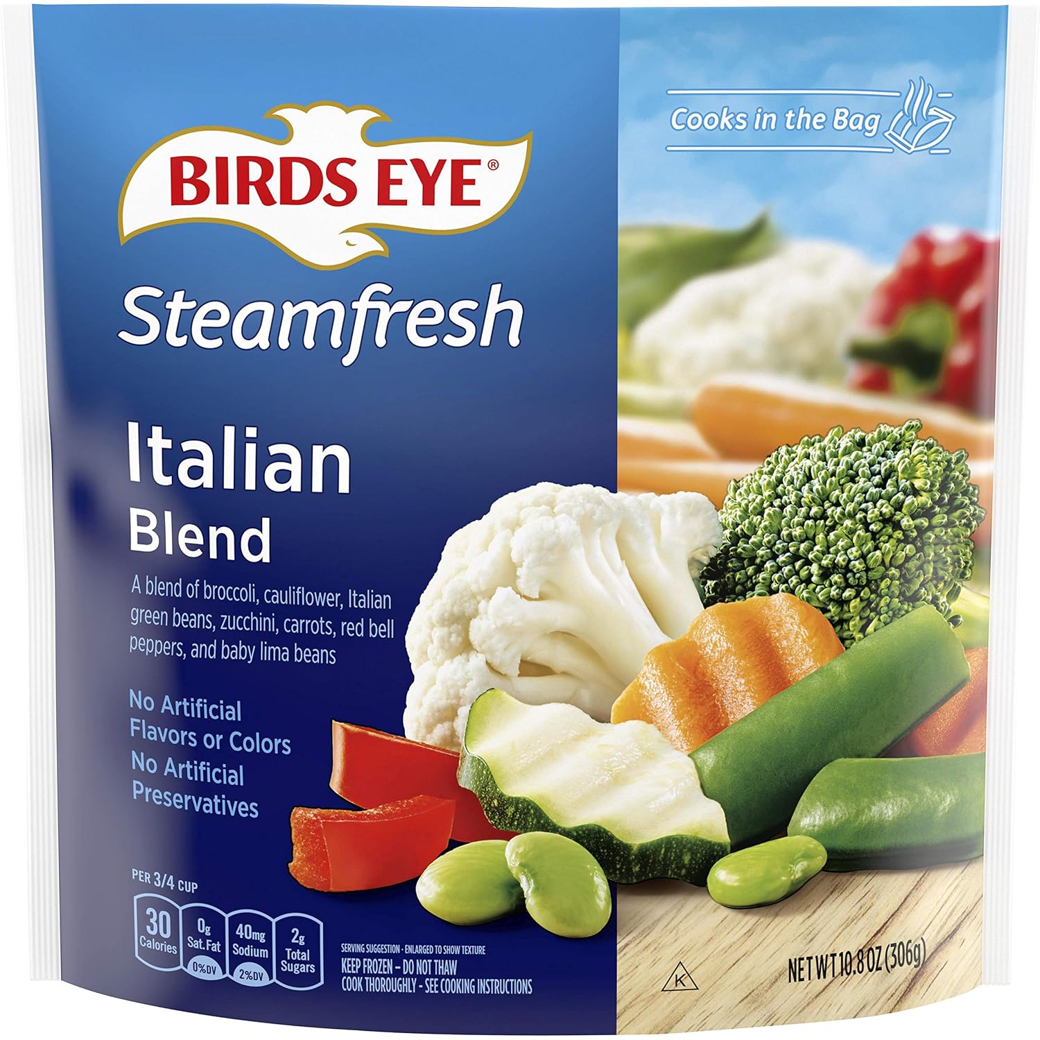 Birds Eye Steamfresh Italian Blend, Keto Friendly Frozen Vegetables, 10.8 OZ