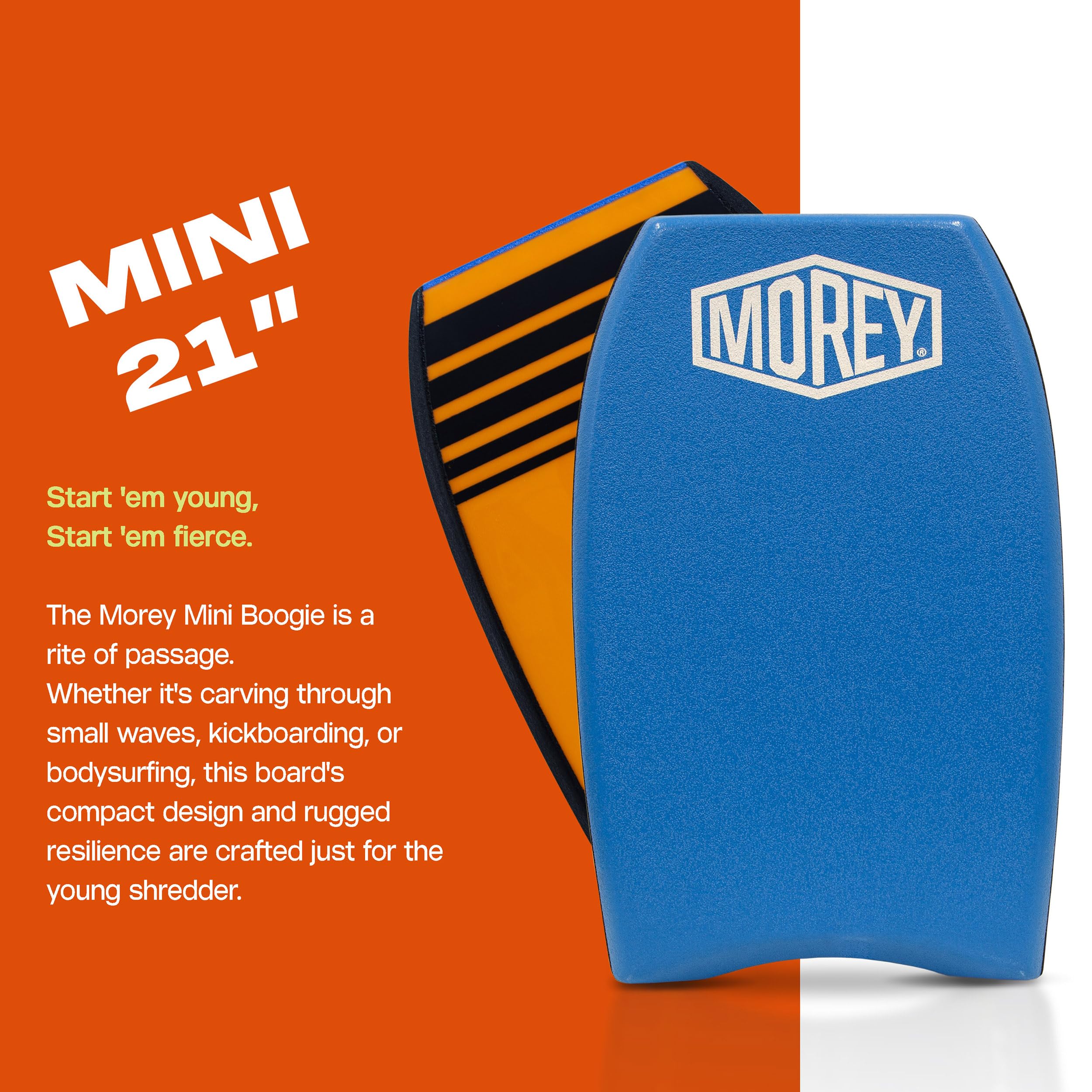 Amazon | Morey Bodyboards Mini Boogie 21 ブルー | Morey Bodyboards