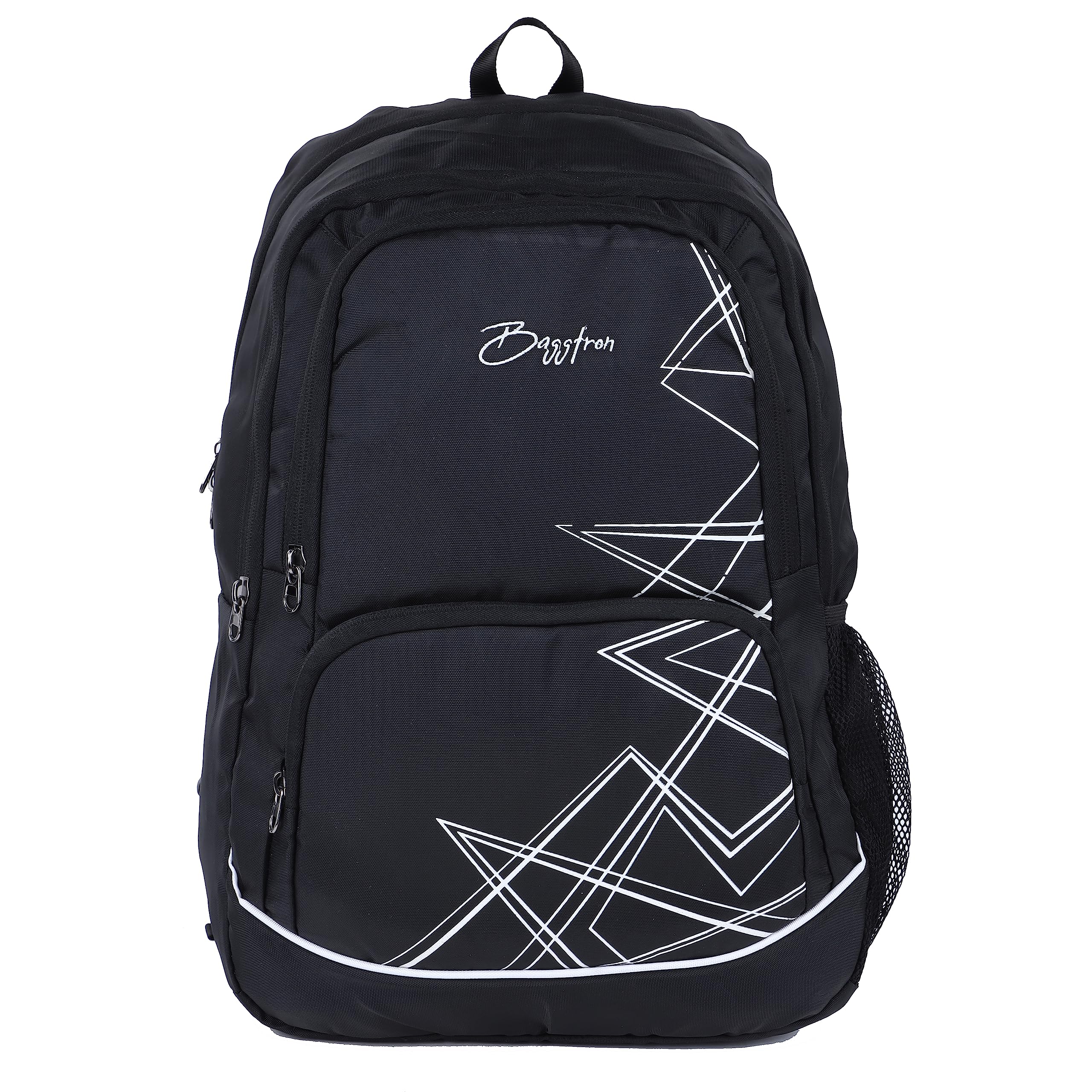 Baggtron Maayo Casual Laptop Backpack with Nylon Coated Polyster Lining, Laptop Backpack with 3 Compartment (Black) (B0C9463W24) Amazon Price History, Amazon Price Tracker
