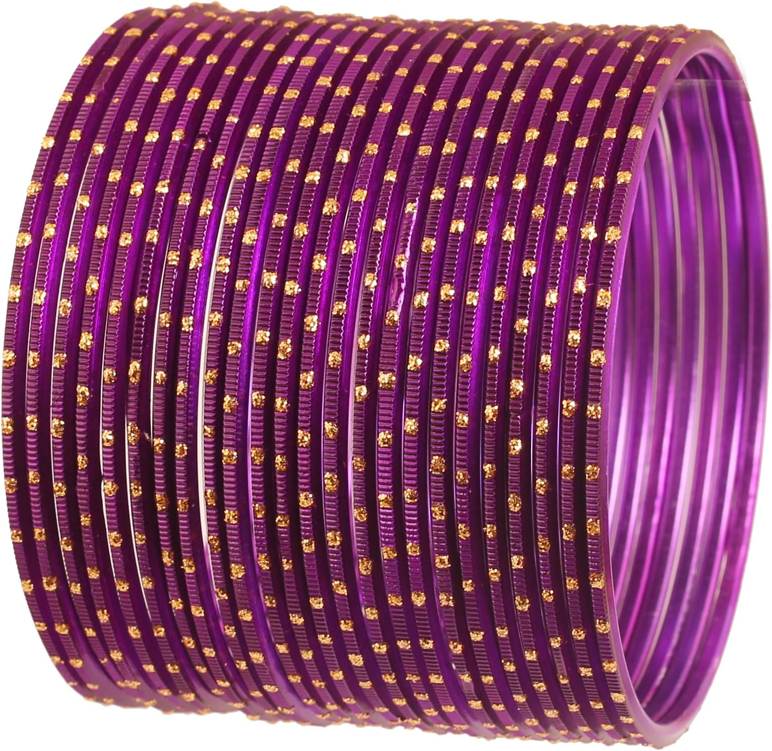 New Colorful 2 Dozen Bangle Collection Indian Bollywood Alloy Metal Textured Designer Jewelry Special Large Size Bangle Bracelets Set of 24 in Antique Gold Tone for Women