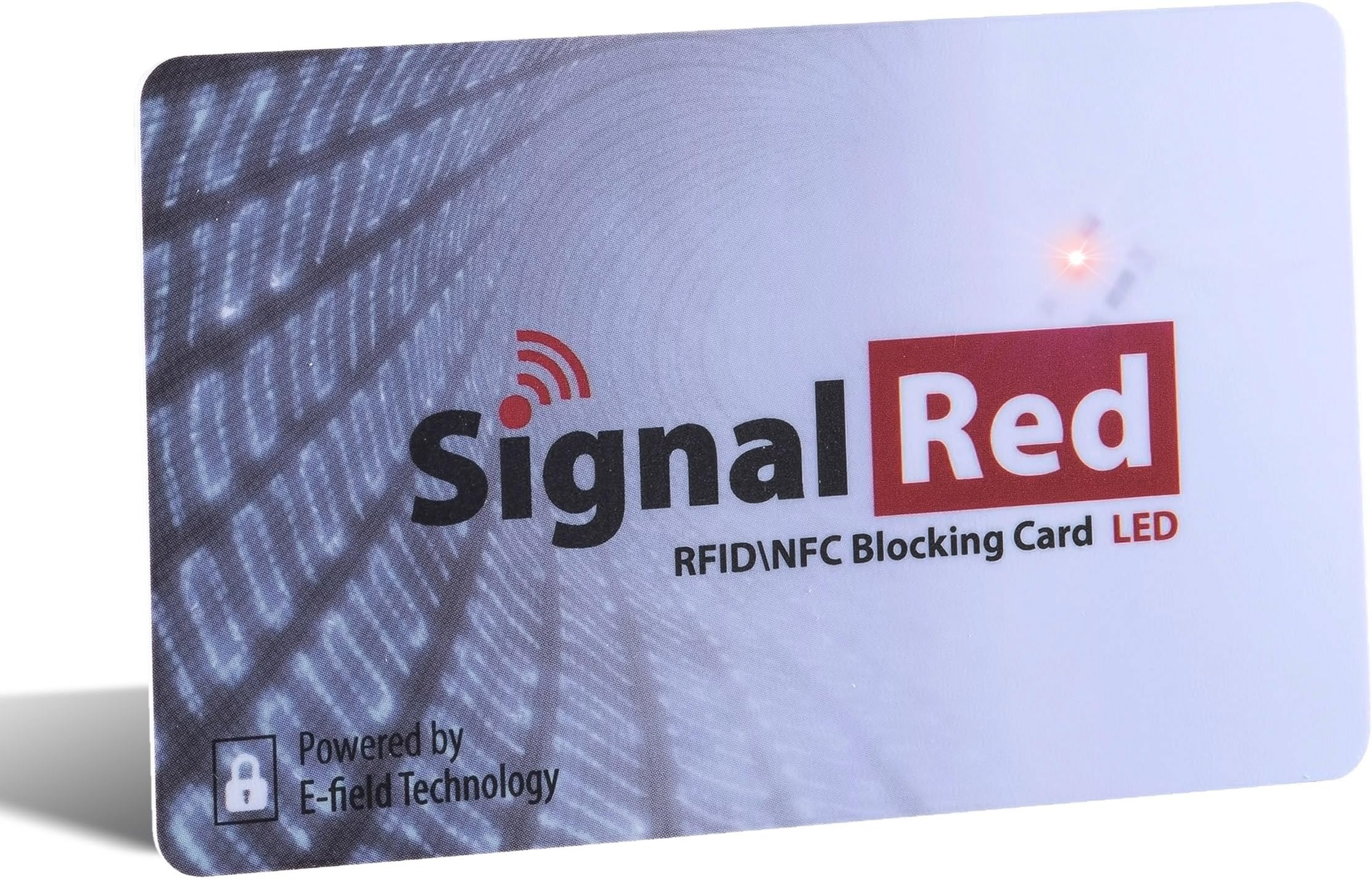 Credit Card Protector With LED Light - 1 RFID Blocking Card Does All to Block RFID / NFC Signals form Credit Cards and Passports; Fit in Wallet and Purse
