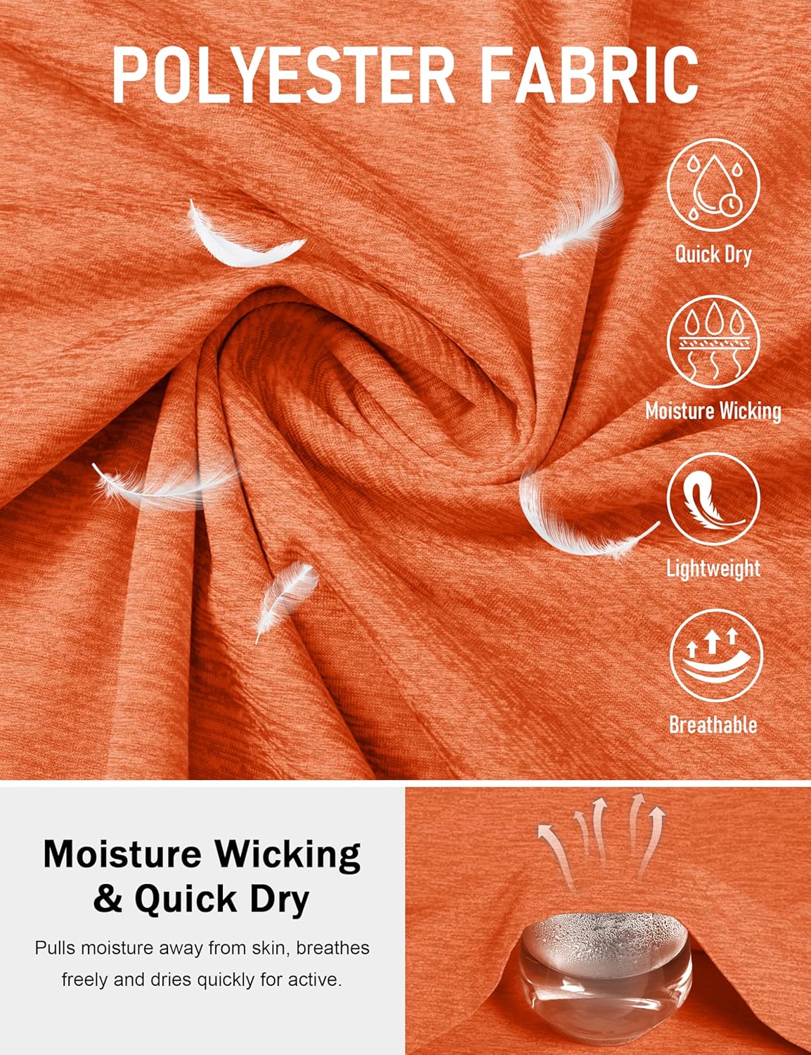 MAGCOMSEN Men's Workout Shirts Short Sleeve Tees Quick Dry Moisture Wicking Athletic Gym Running Crewneck T-Shirt - Image 4