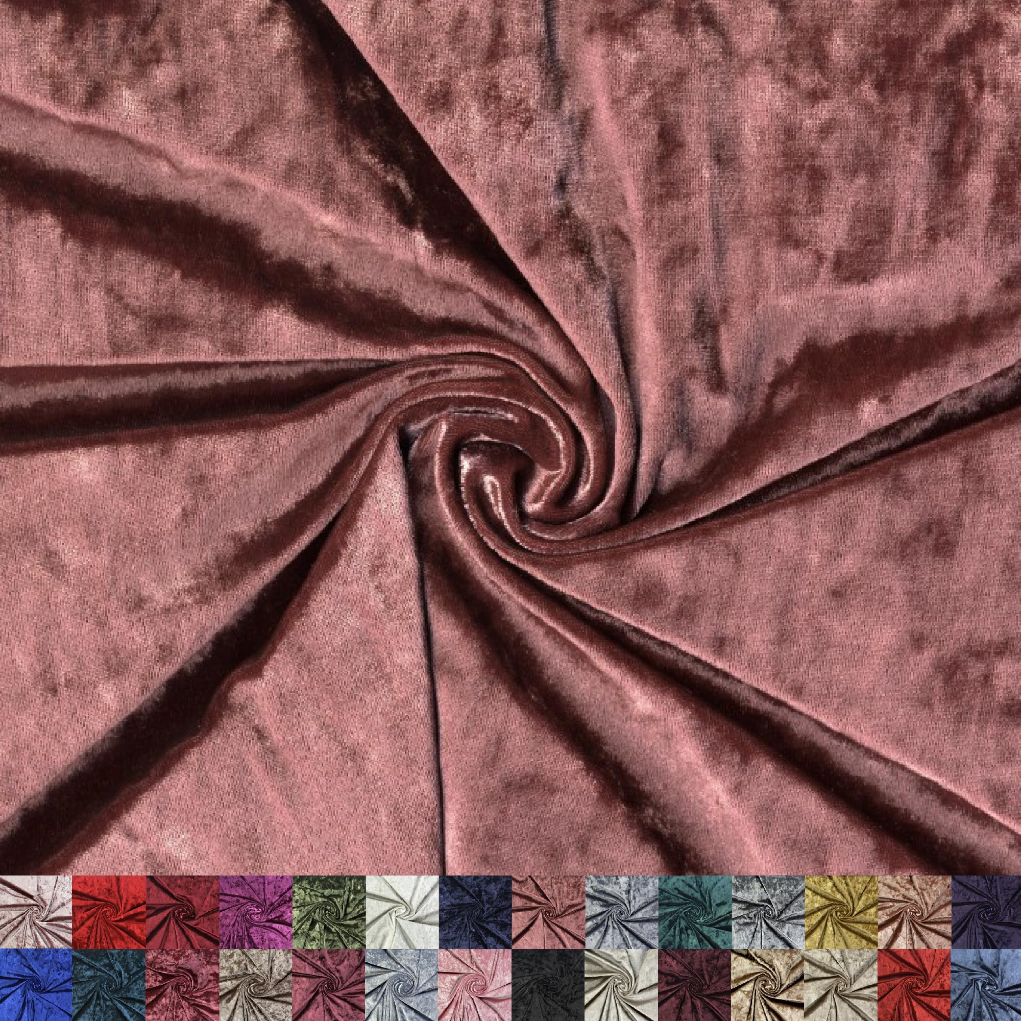 Panne Crushed Velvet Fabric LITLOOK