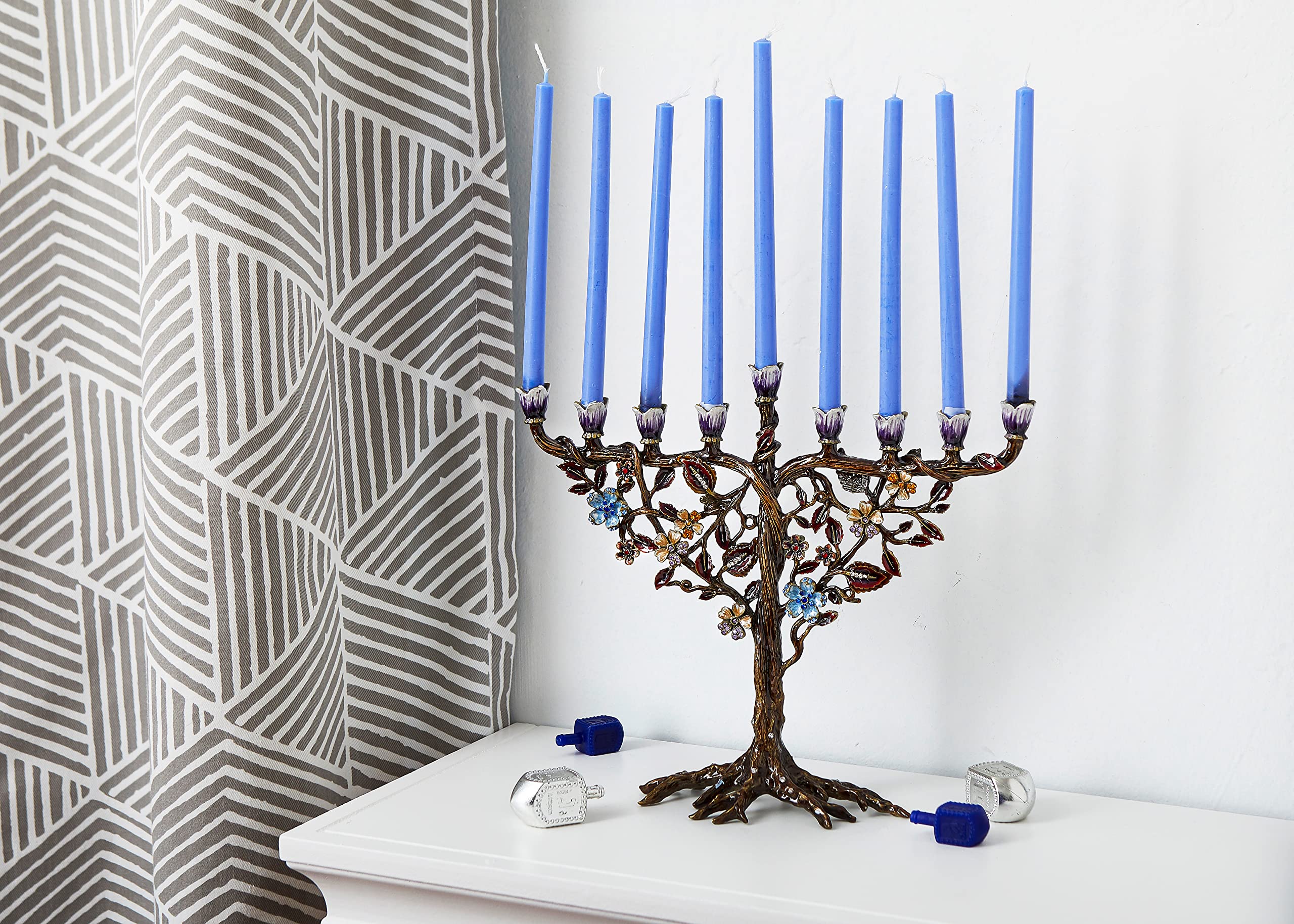 Amazon.co.jp: Home Jewel Decor ハンドペイント ユダヤ教燭台